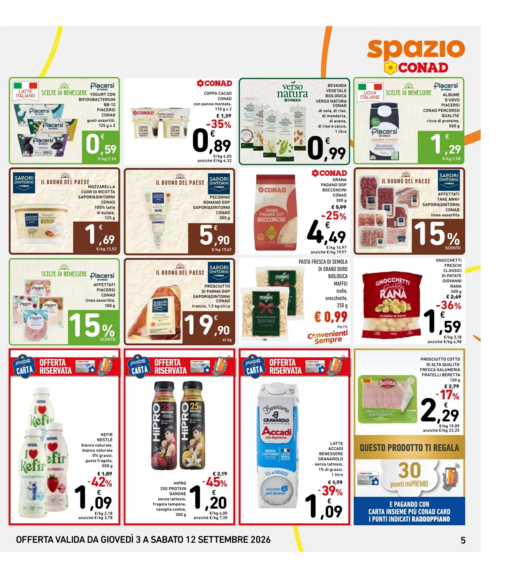 Volantino promozionale Spazio Conad  valide dal 03/09/2026 - Pagina 5.