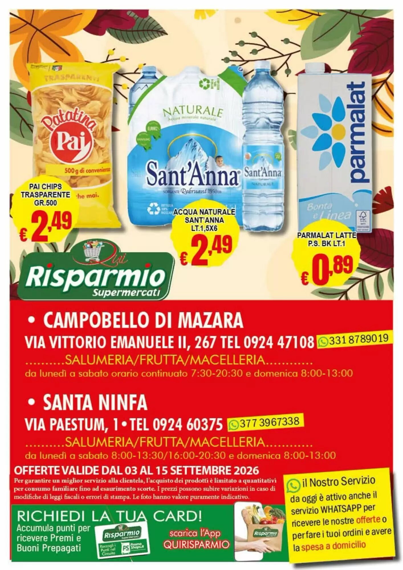 Volantino promozionale Risparmio Supermercati  valide dal 03/09/2026 - Pagina 8.
