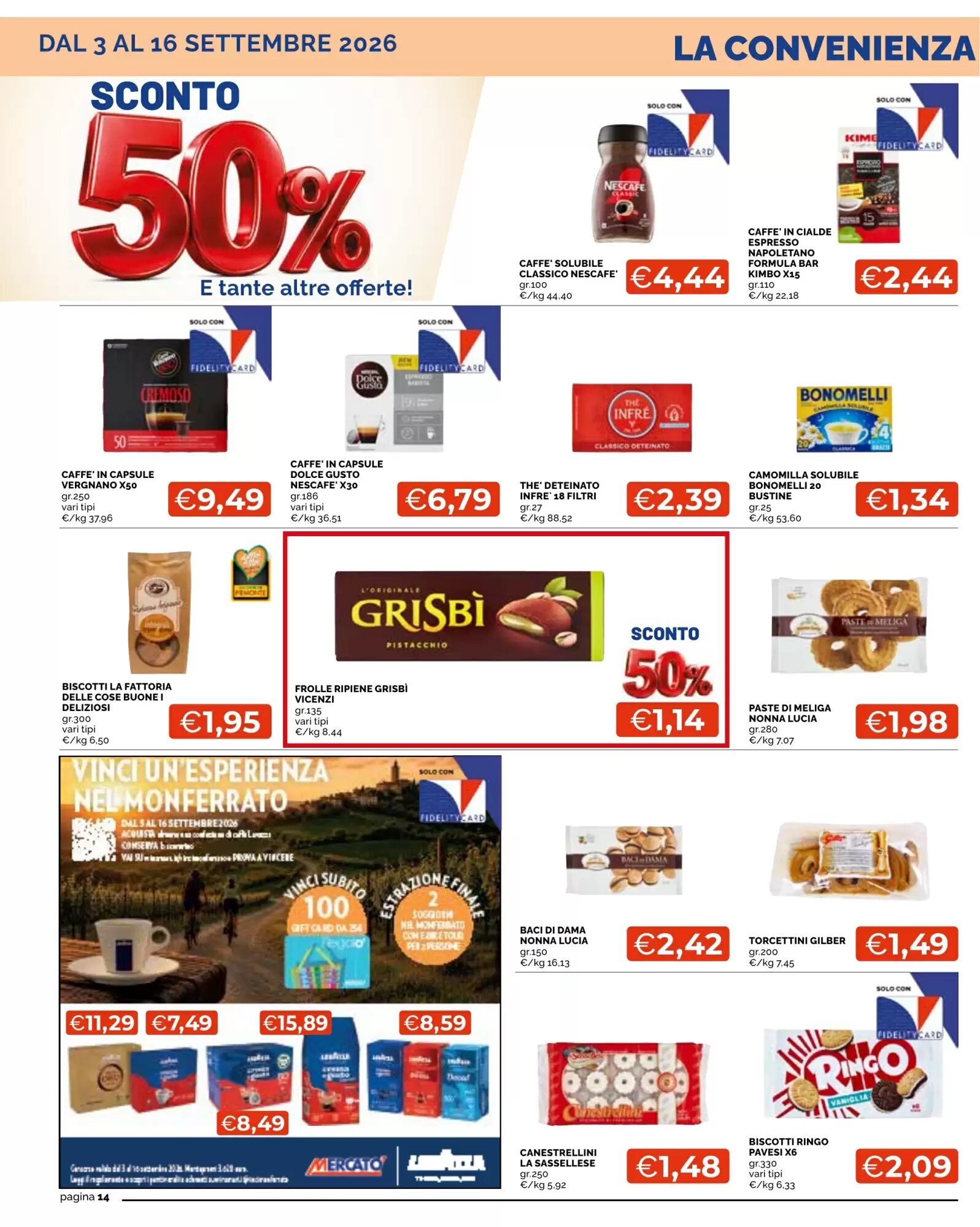 Volantino promozionale Mercatò  valide dal 03/09/2026 - Pagina 14.