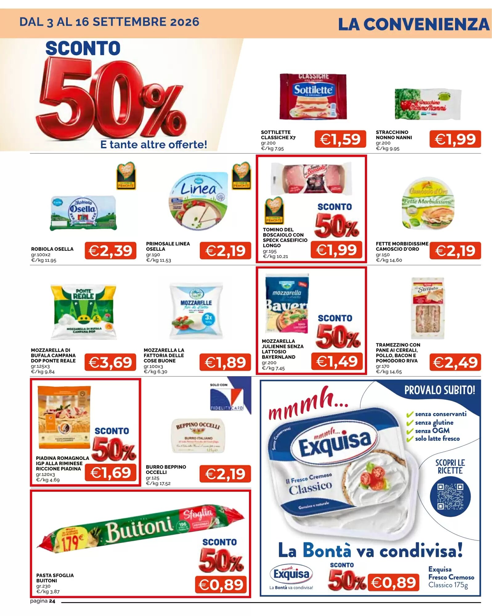 Volantino promozionale Mercatò  valide dal 03/09/2026 - Pagina 24.