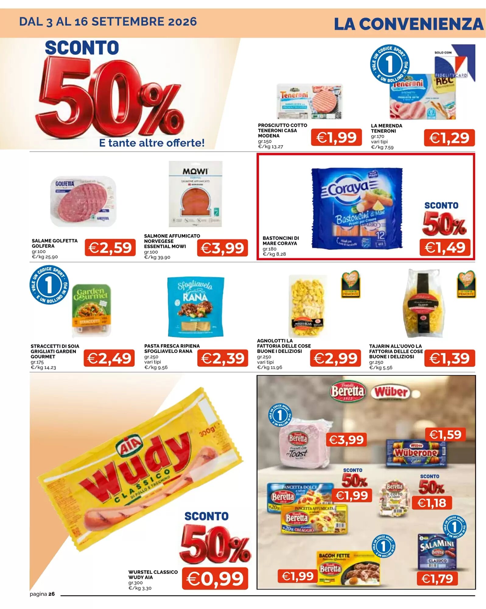 Volantino promozionale Mercatò  valide dal 03/09/2026 - Pagina 26.