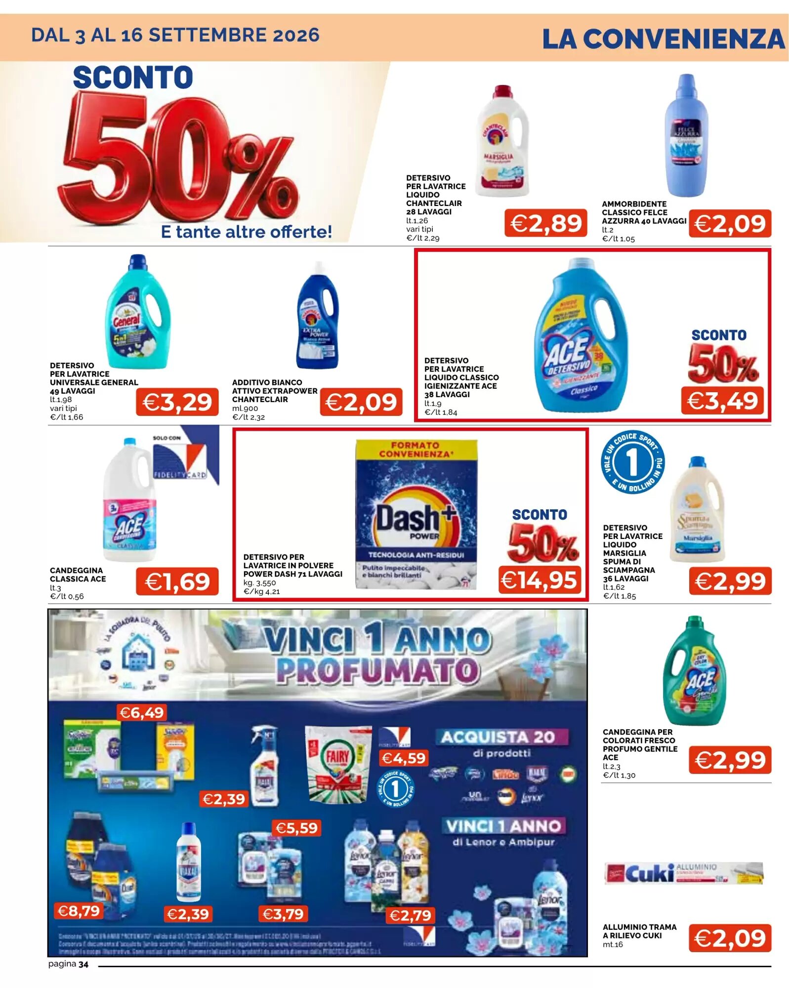 Volantino promozionale Mercatò  valide dal 03/09/2026 - Pagina 34.