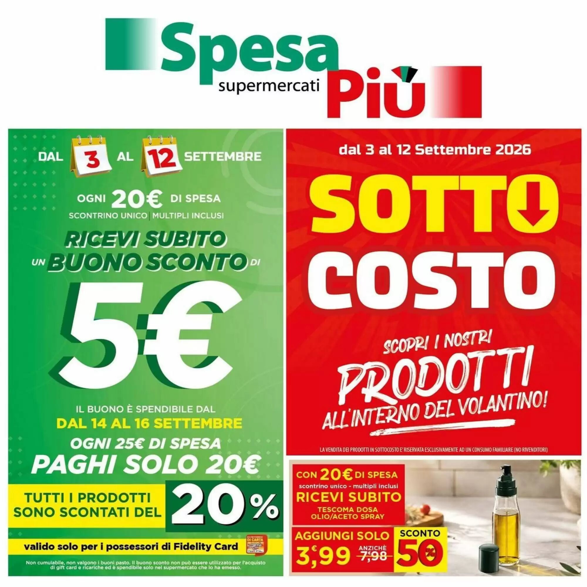 Volantino promozionale SpesaPiù Supermercati valide dal 03/09/2026 - Pagina 1.