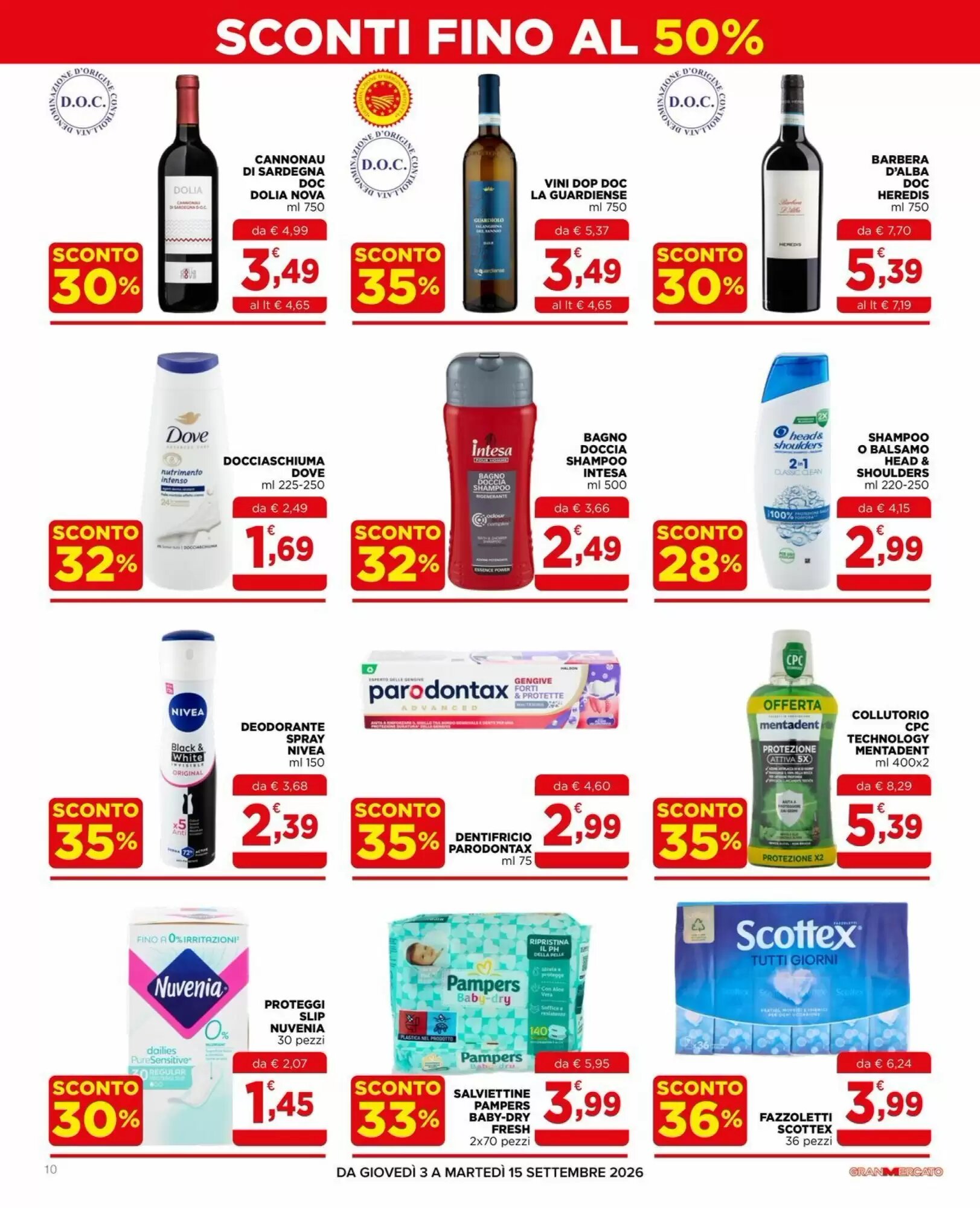 Volantino promozionale Gran mercato  valide dal 03/09/2026 - Pagina 10.