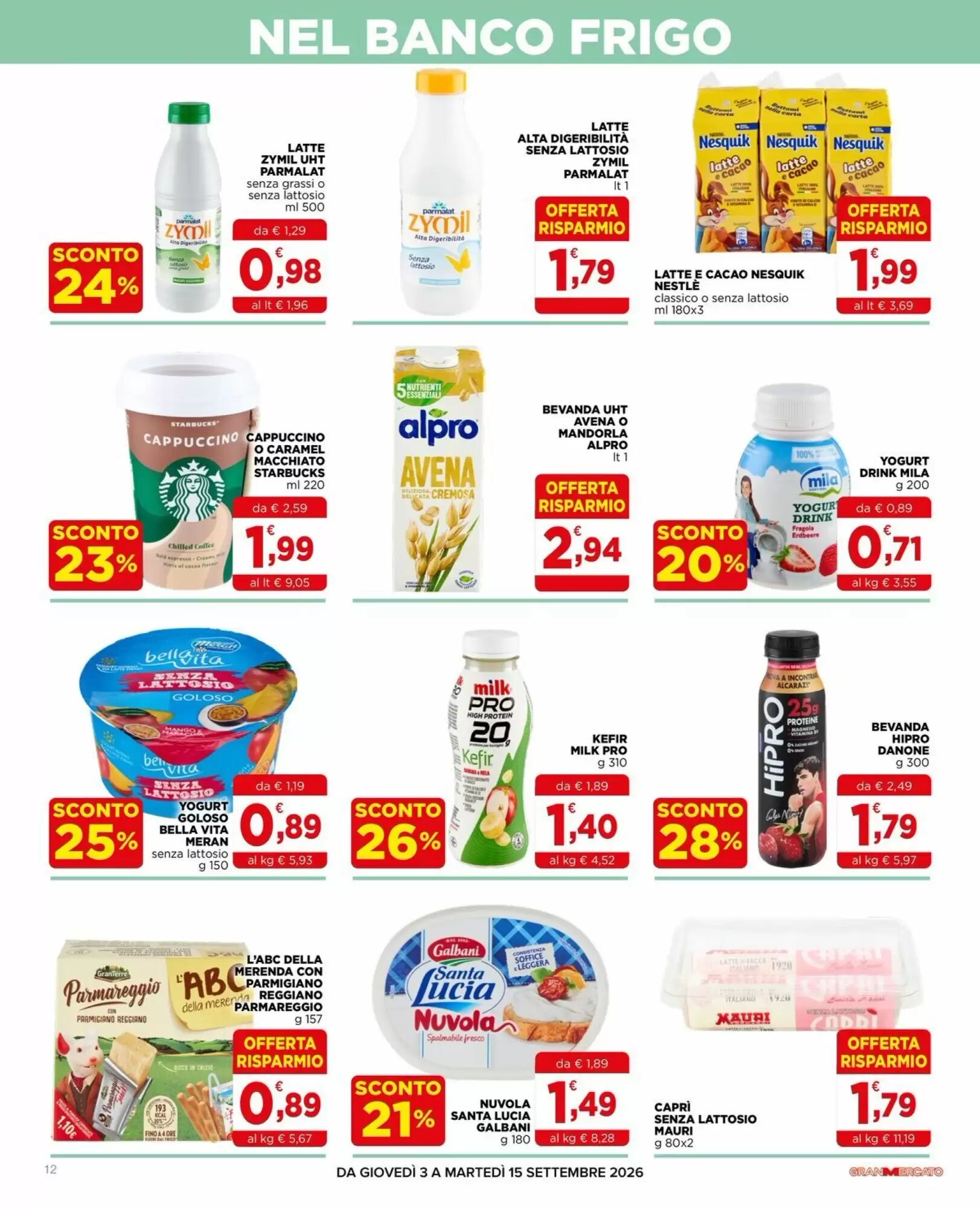 Volantino promozionale Gran mercato  valide dal 03/09/2026 - Pagina 12.