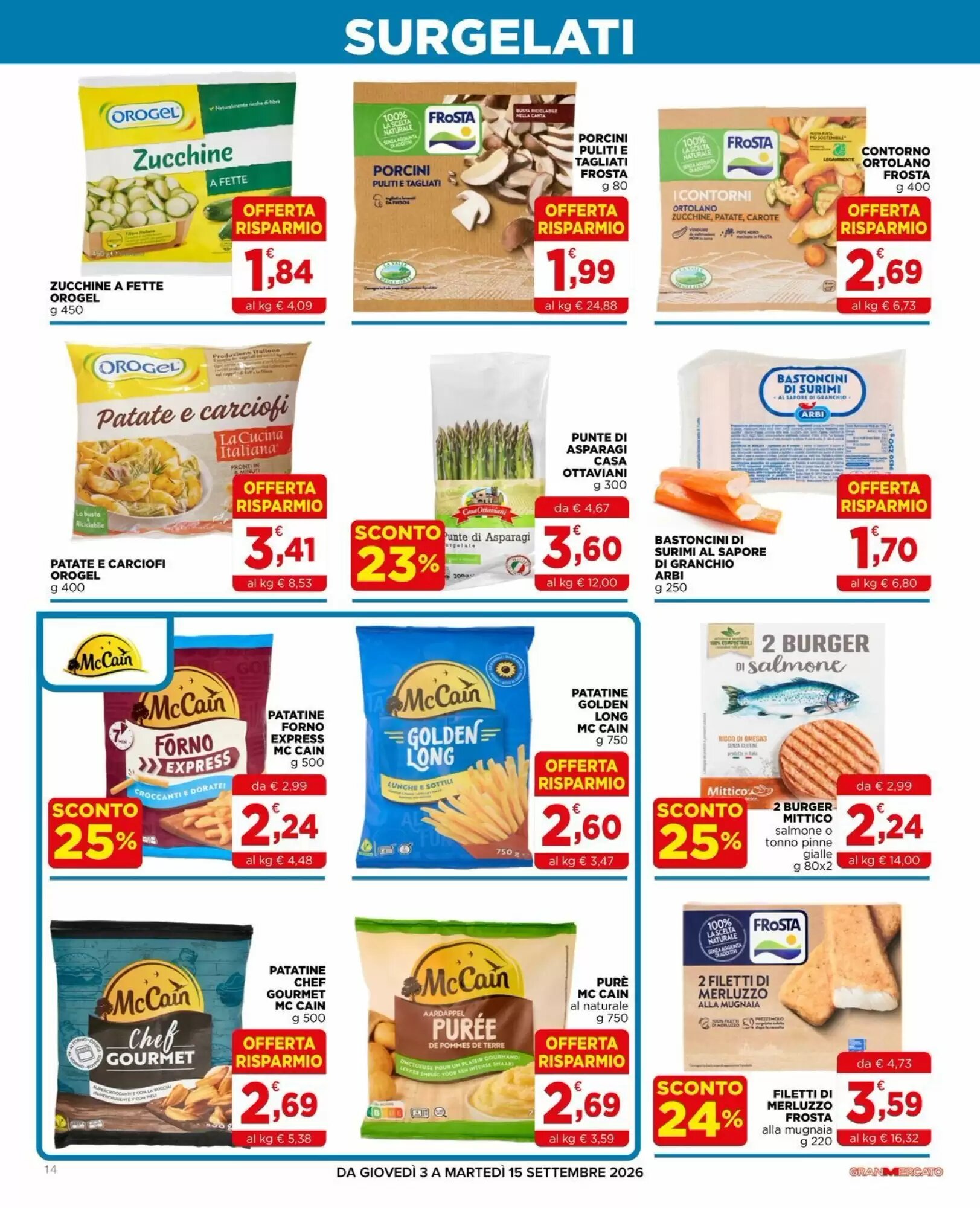 Volantino promozionale Gran mercato  valide dal 03/09/2026 - Pagina 14.