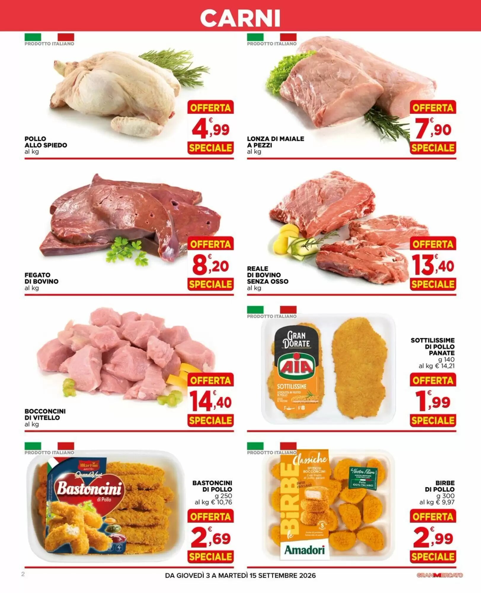 Volantino promozionale Gran mercato  valide dal 03/09/2026 - Pagina 2.
