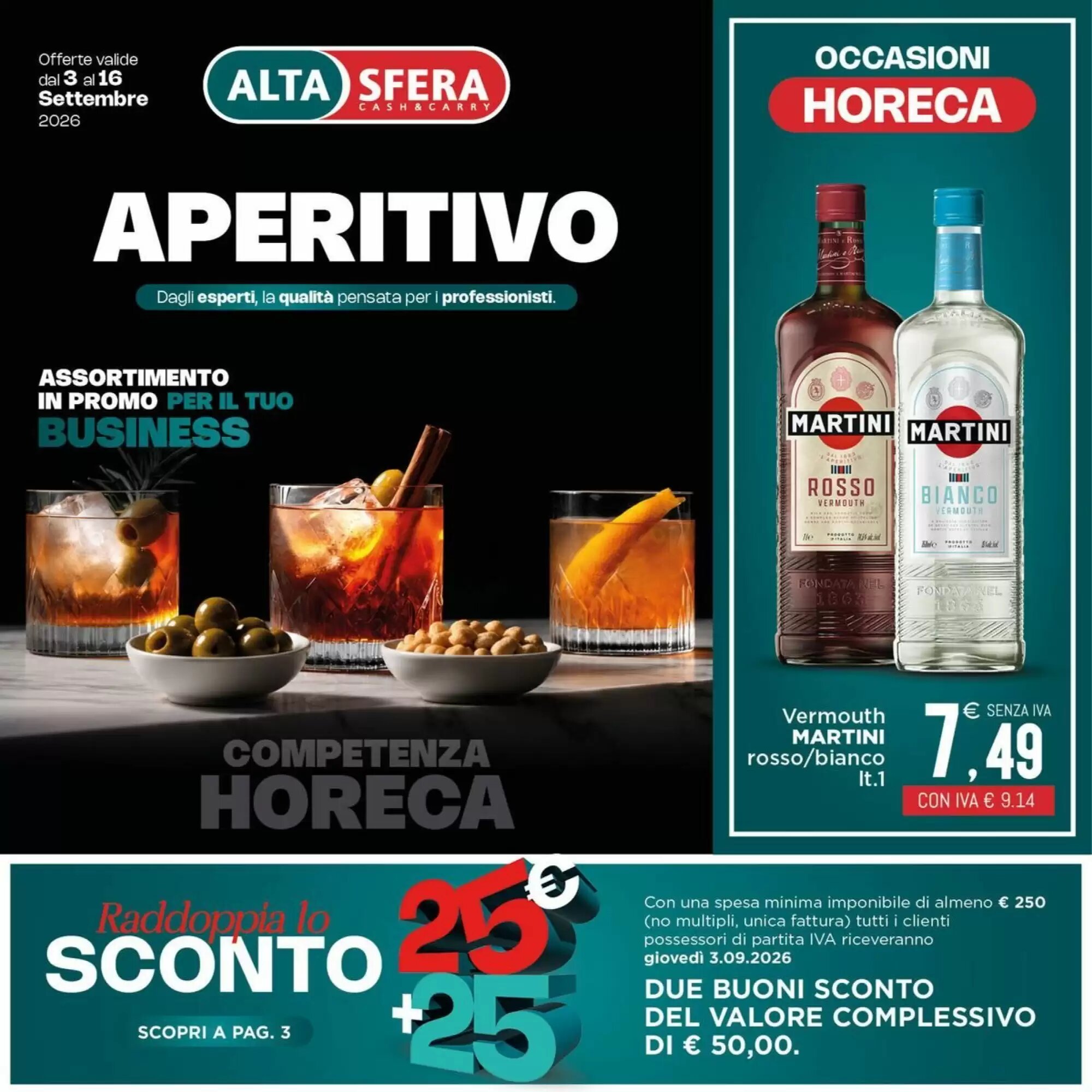 Volantino promozionale Altasfera  valide dal 03/09/2026 - Pagina 1.