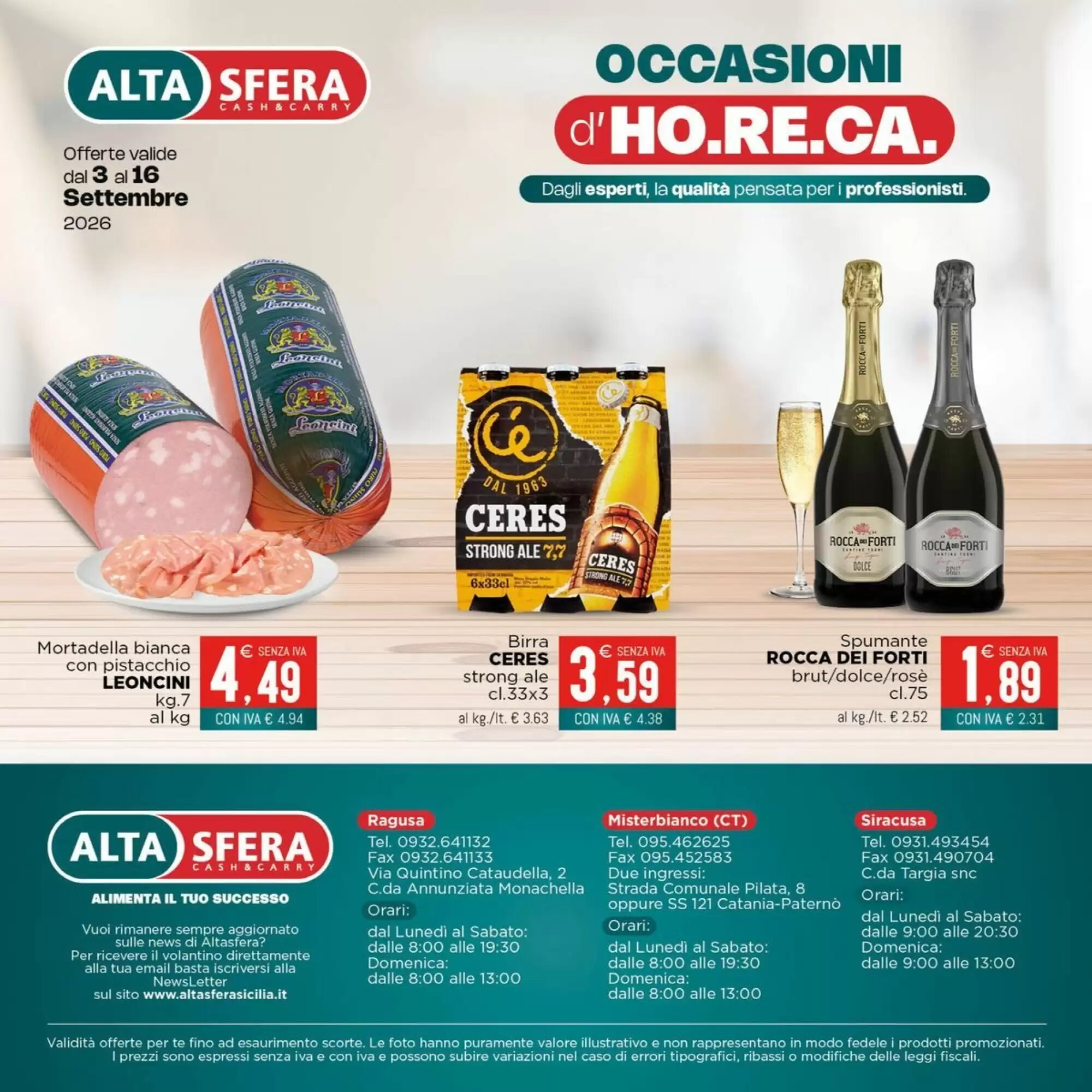 Volantino promozionale Altasfera  valide dal 03/09/2026 - Pagina 16.