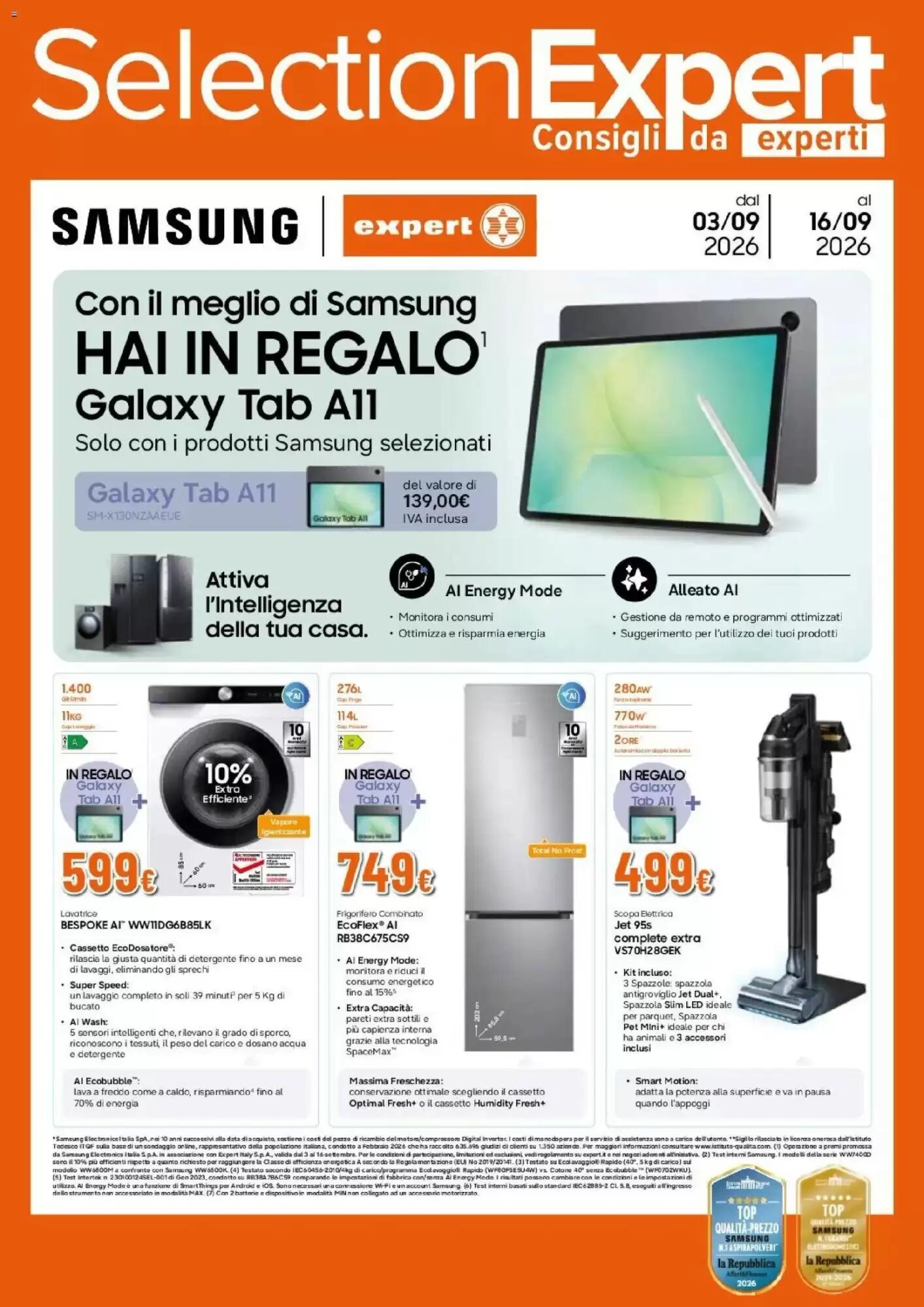 Volantino promozionale Expert  valide dal 03/09/2026 - Pagina 1.