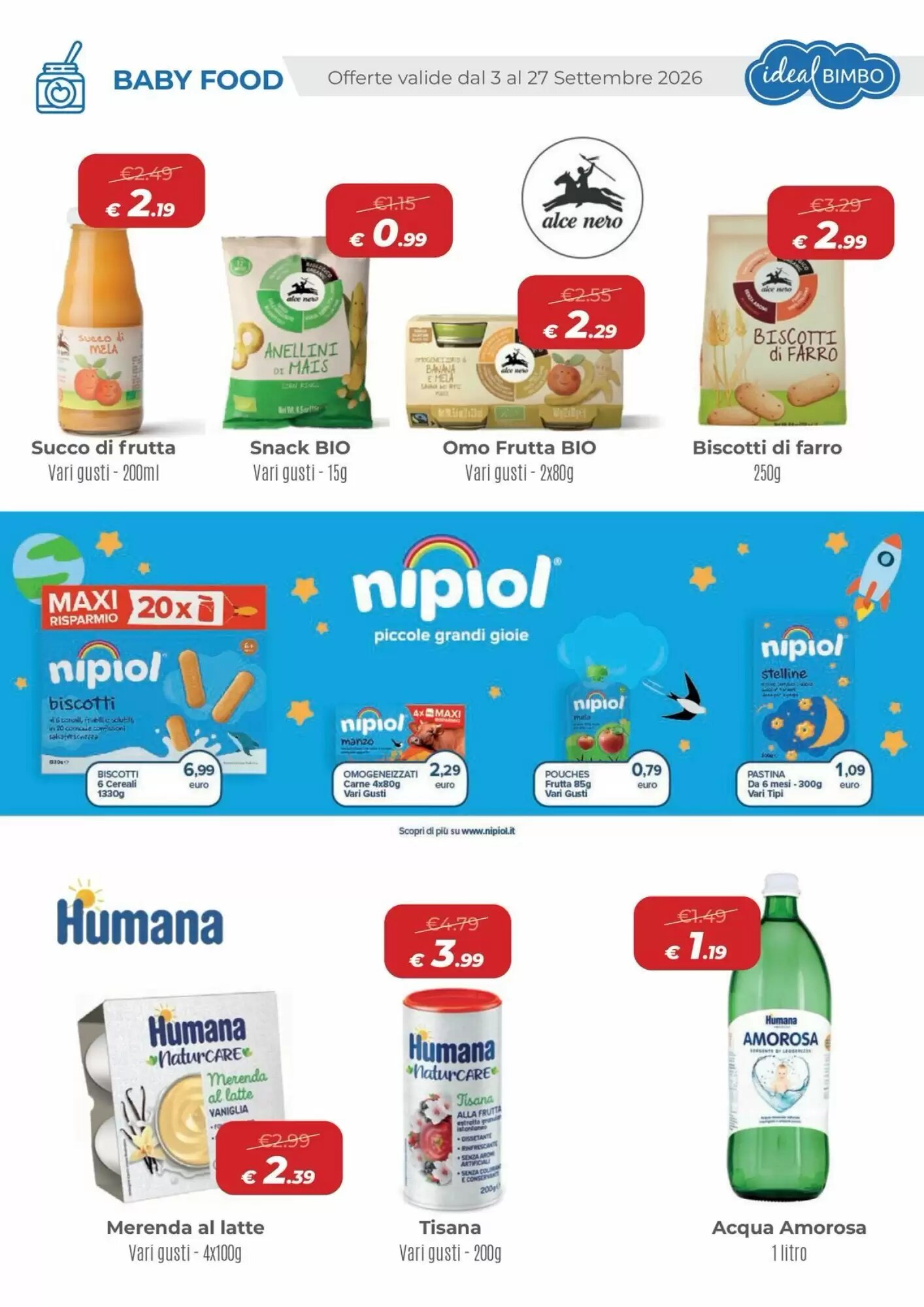 Volantino promozionale Ideal Bimbo  valide dal 03/09/2026 - Pagina 16.