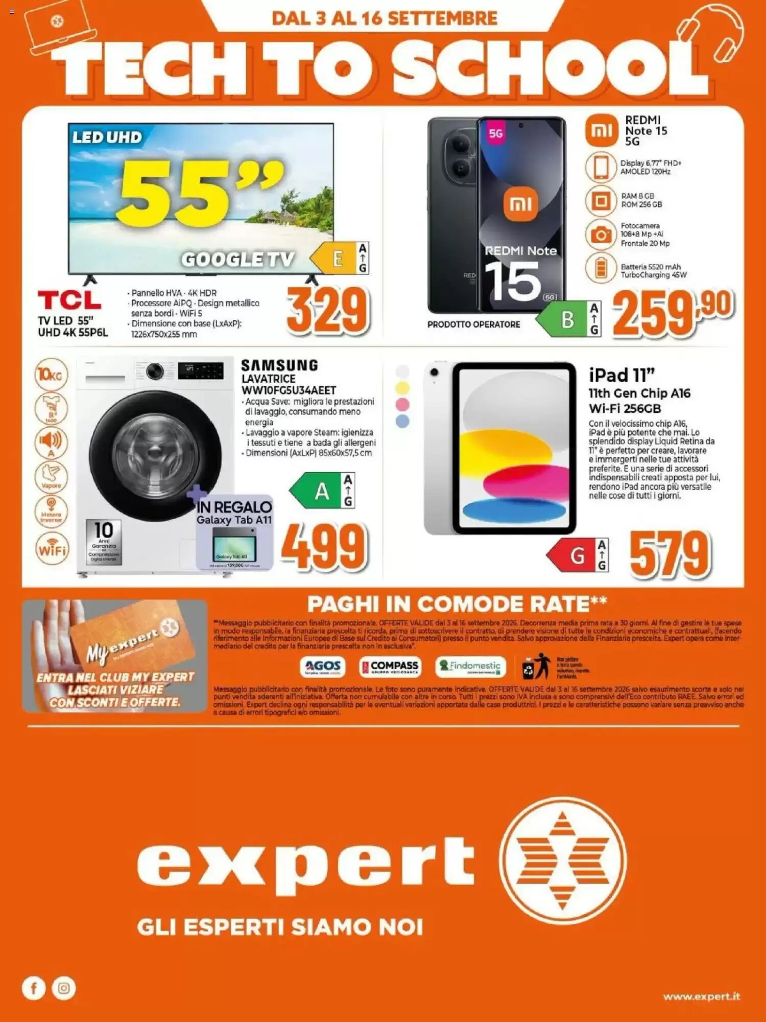 Volantino promozionale Expert  valide dal 03/09/2026 - Pagina 34.