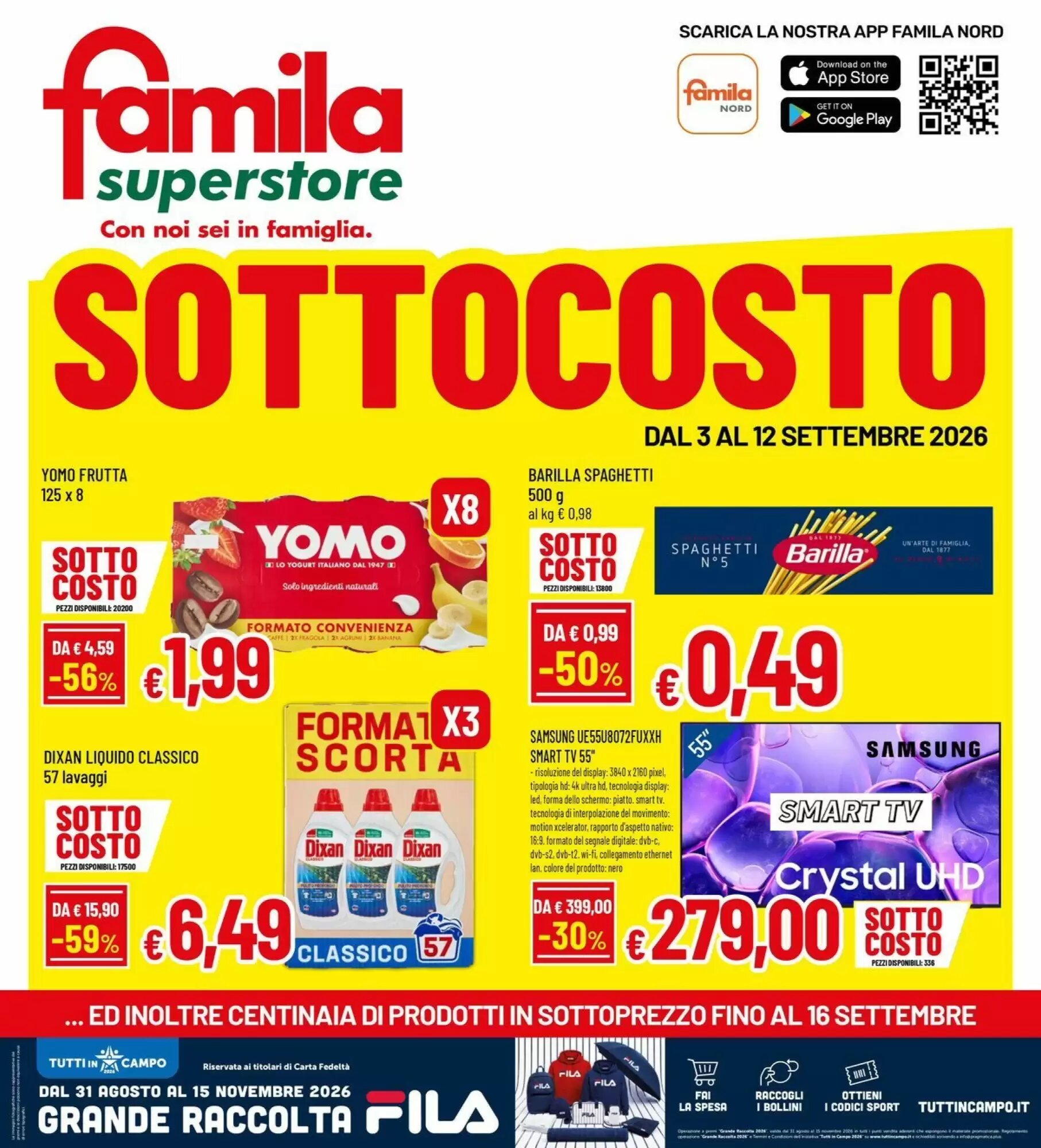 Volantino promozionale Famila Superstore valide dal 03/09/2026 - Pagina 1.