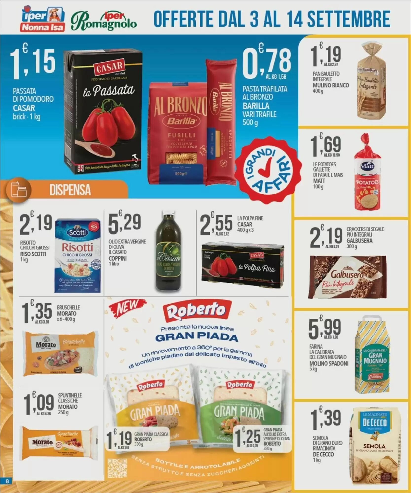 Volantino promozionale Iper Nonna Isa  valide dal 03/09/2026 - Pagina 8.