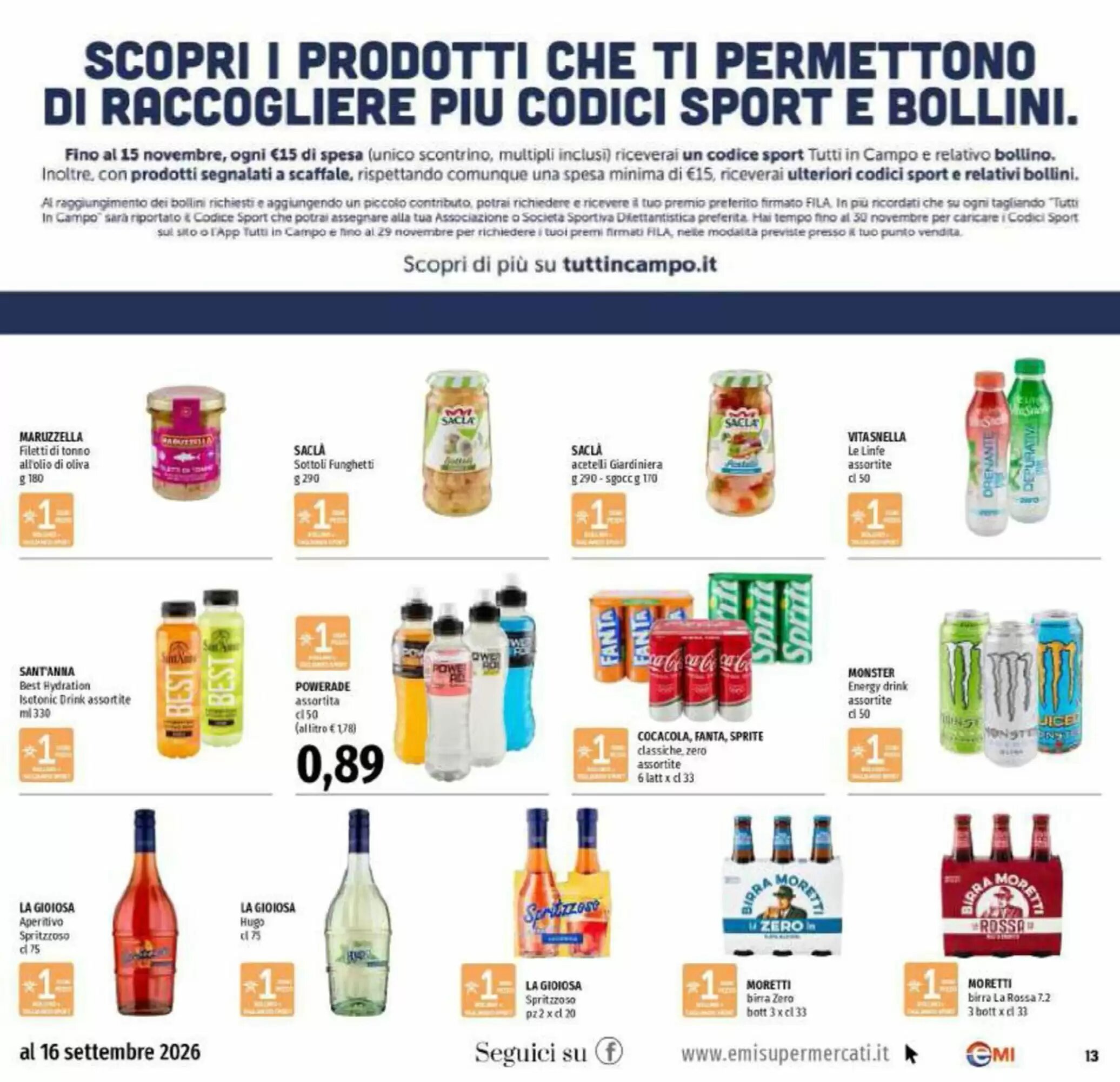 Volantino promozionale Emi Supermercati  valide dal 03/09/2026 - Pagina 13.