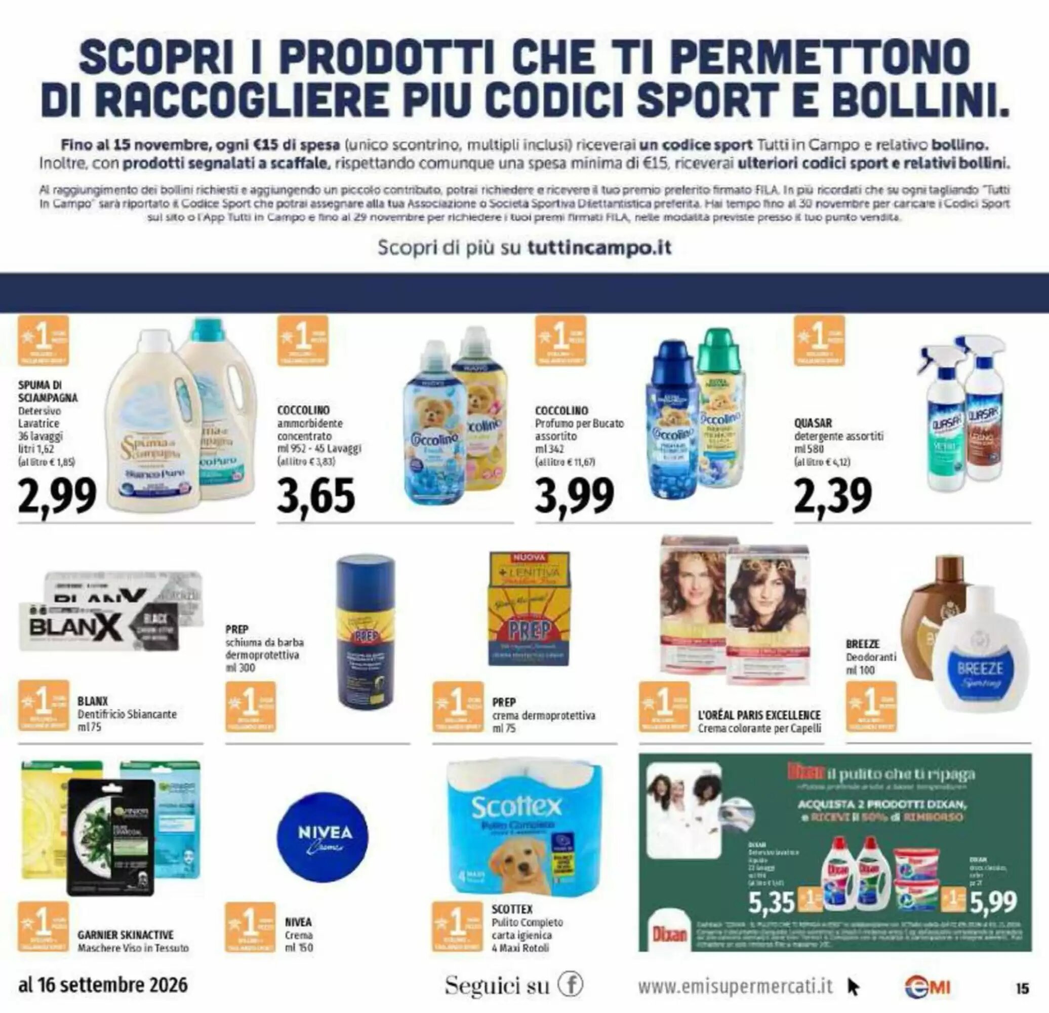 Volantino promozionale Emi Supermercati  valide dal 03/09/2026 - Pagina 15.