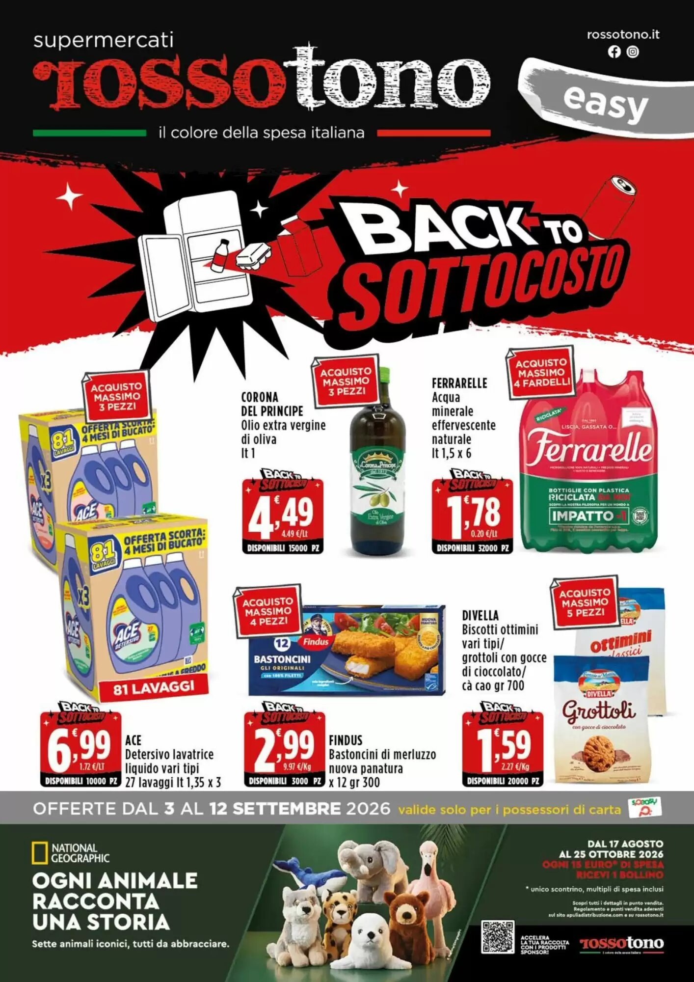 Volantino promozionale Rossotono  valide dal 03/09/2026 - Pagina 1.