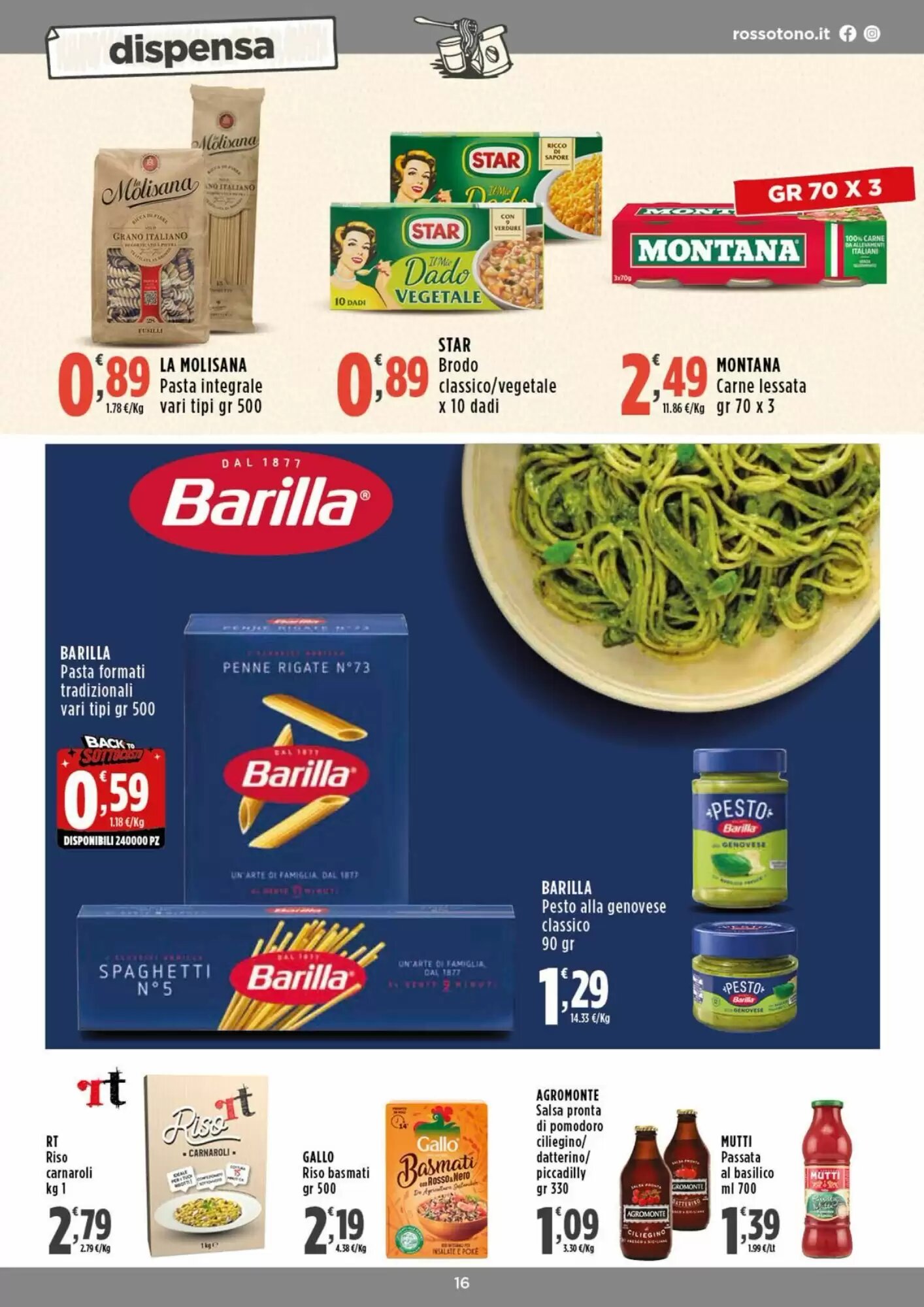 Volantino promozionale Rossotono  valide dal 03/09/2026 - Pagina 16.