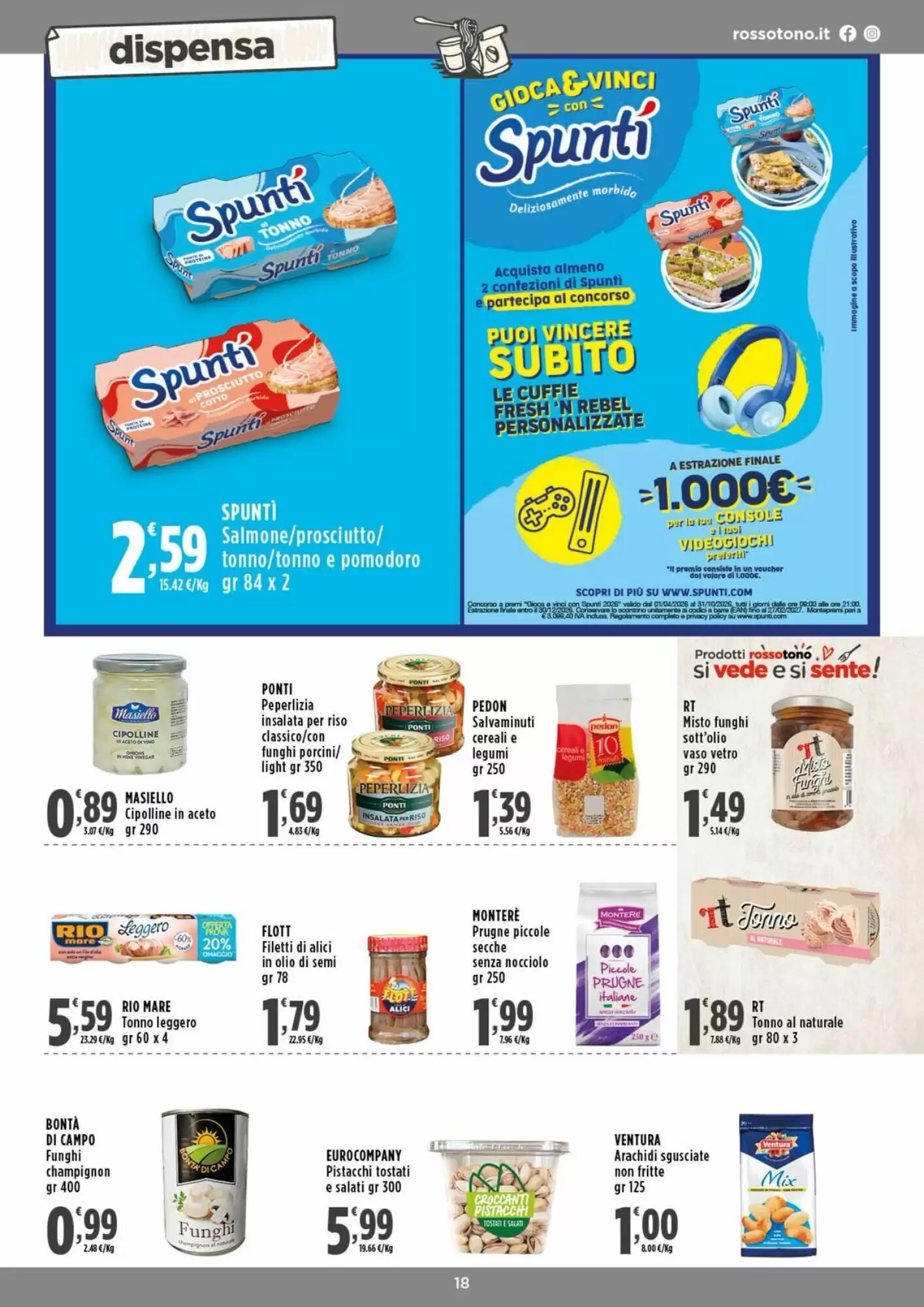 Volantino promozionale Rossotono  valide dal 03/09/2026 - Pagina 18.
