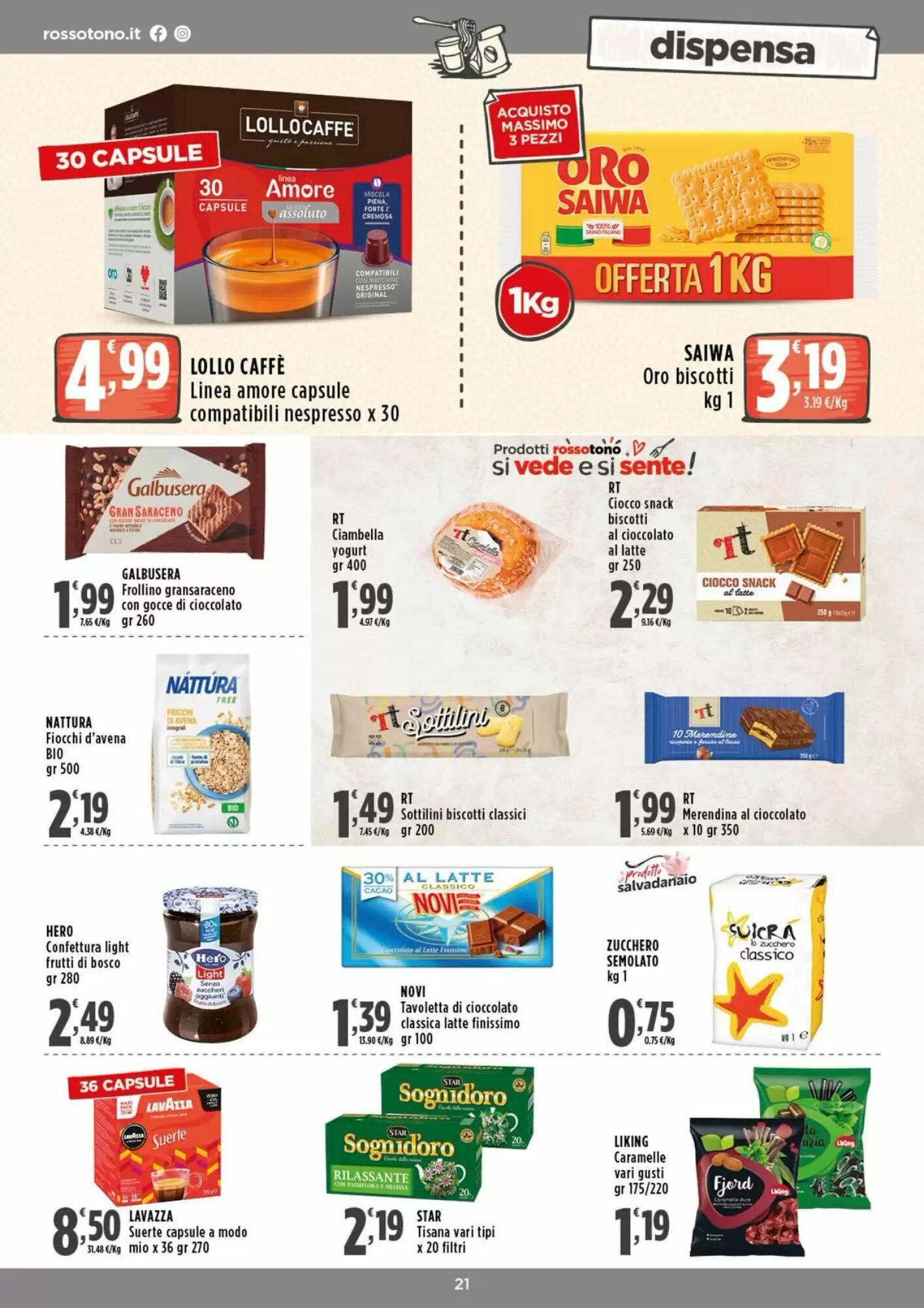 Volantino promozionale Rossotono  valide dal 03/09/2026 - Pagina 21.