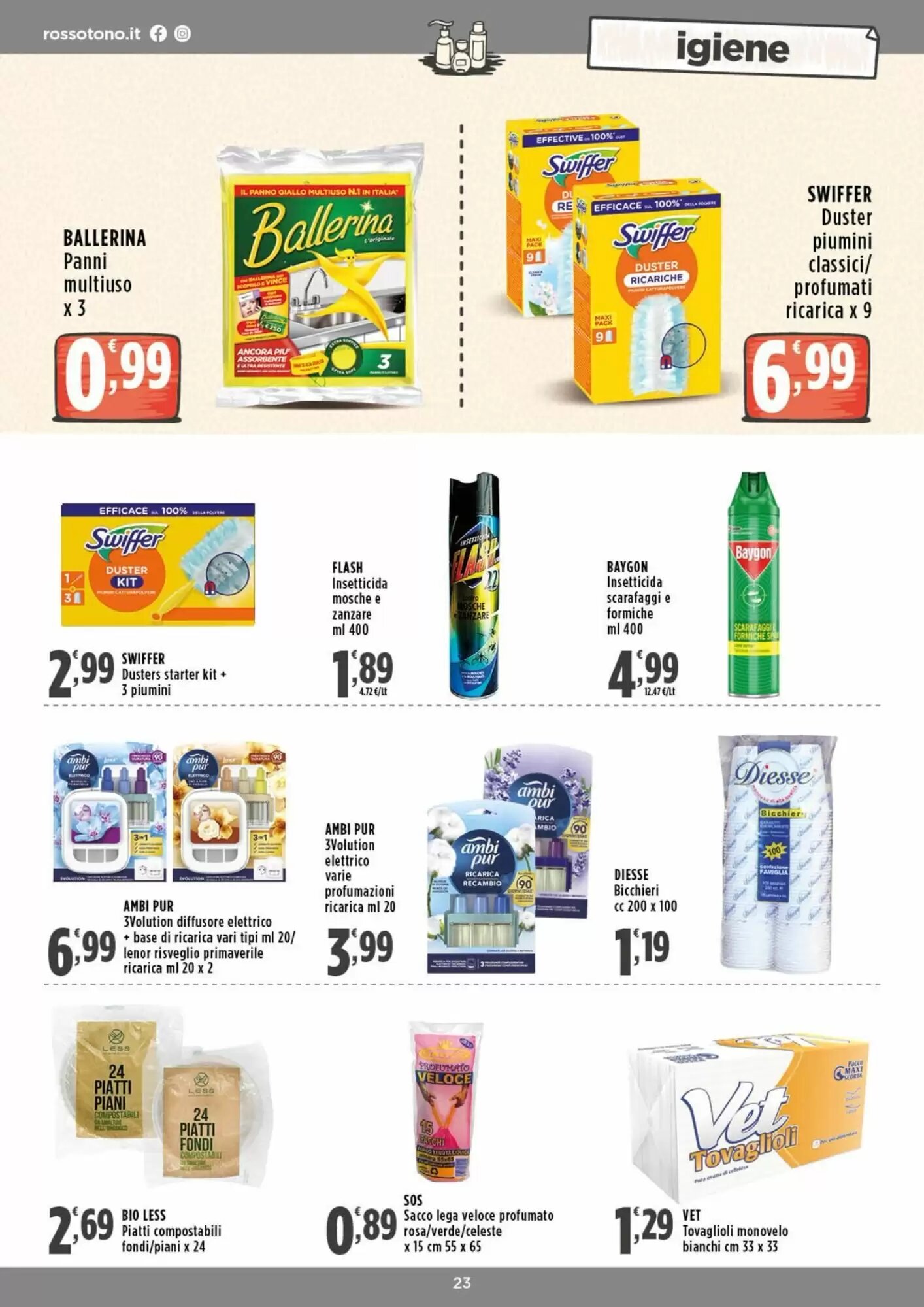 Volantino promozionale Rossotono  valide dal 03/09/2026 - Pagina 23.