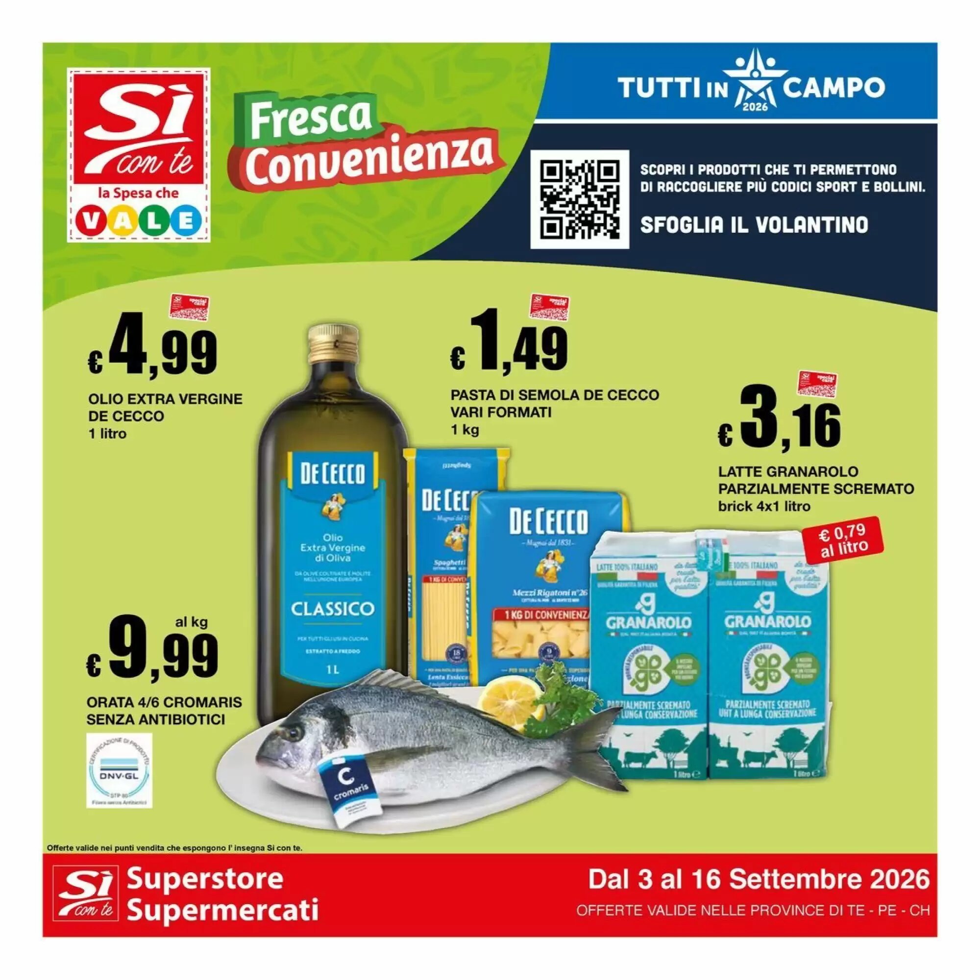 Volantino promozionale Sì con te  valide dal 03/09/2026 - Pagina 1.