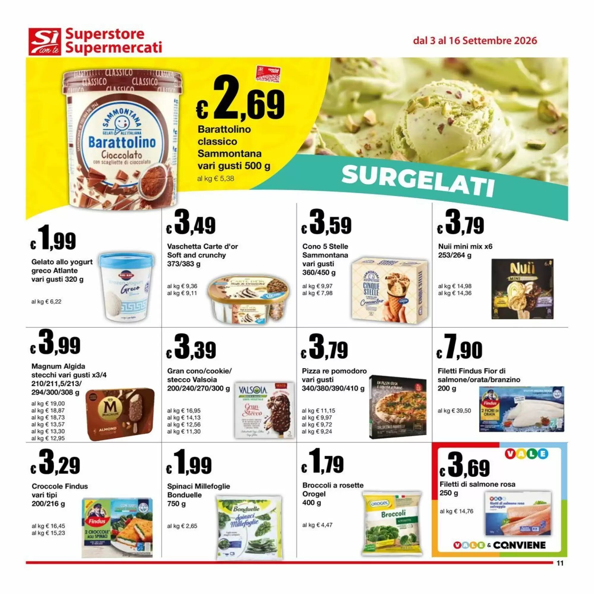 Volantino promozionale Sì con te  valide dal 03/09/2026 - Pagina 11.