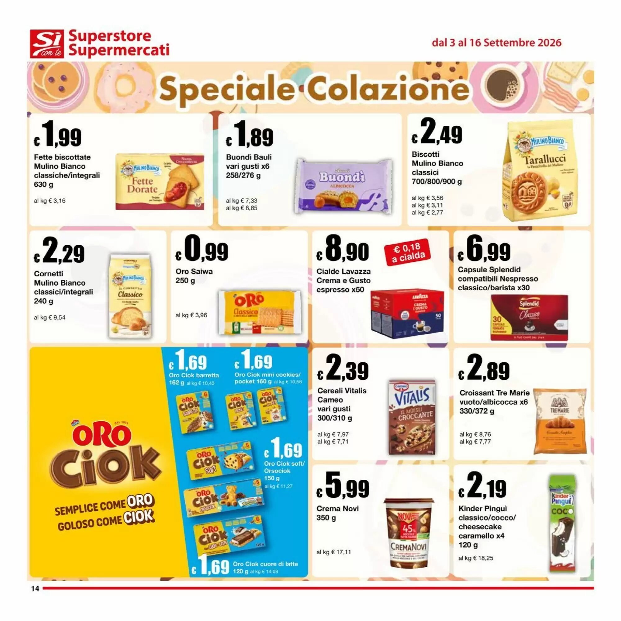 Volantino promozionale Sì con te  valide dal 03/09/2026 - Pagina 14.