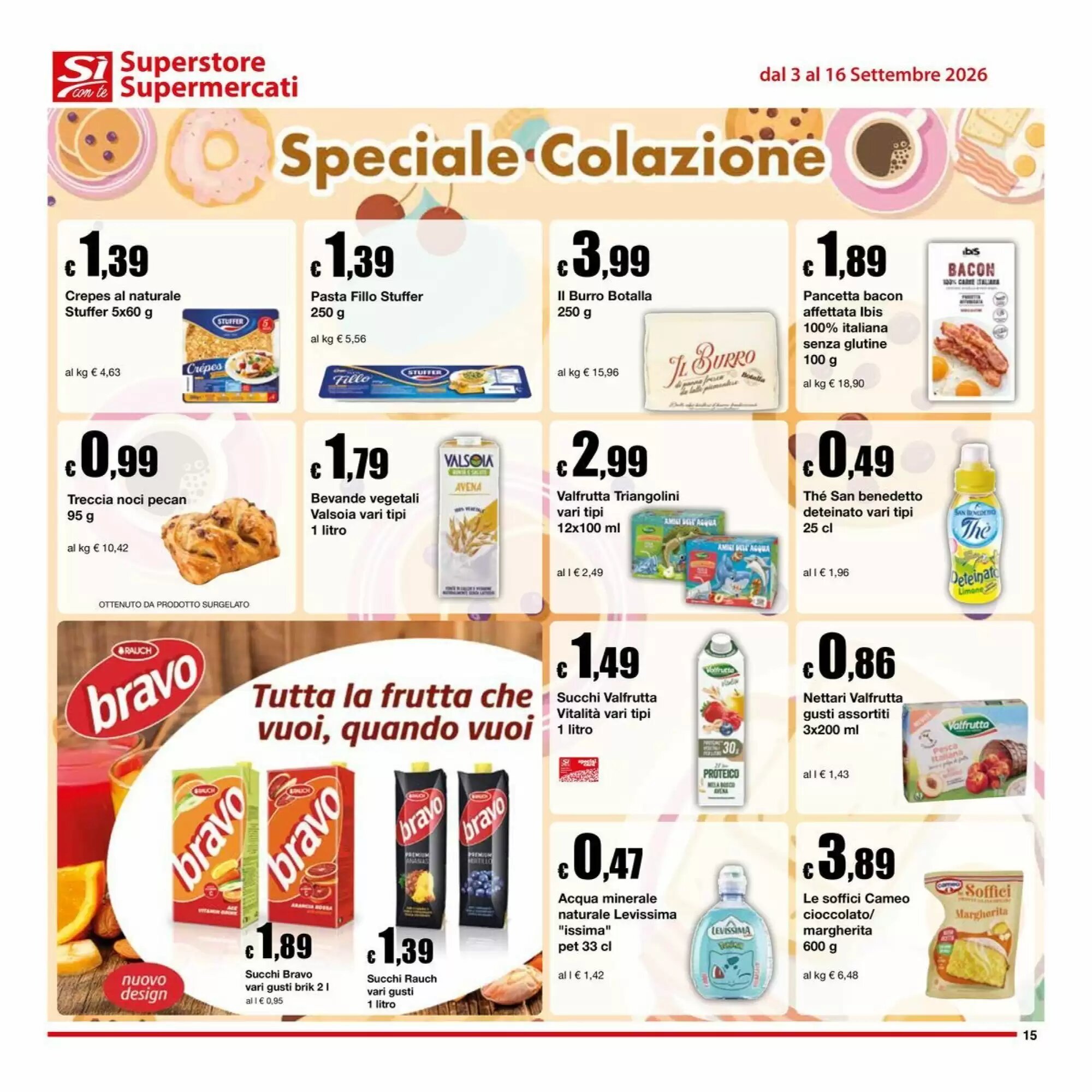 Volantino promozionale Sì con te  valide dal 03/09/2026 - Pagina 15.