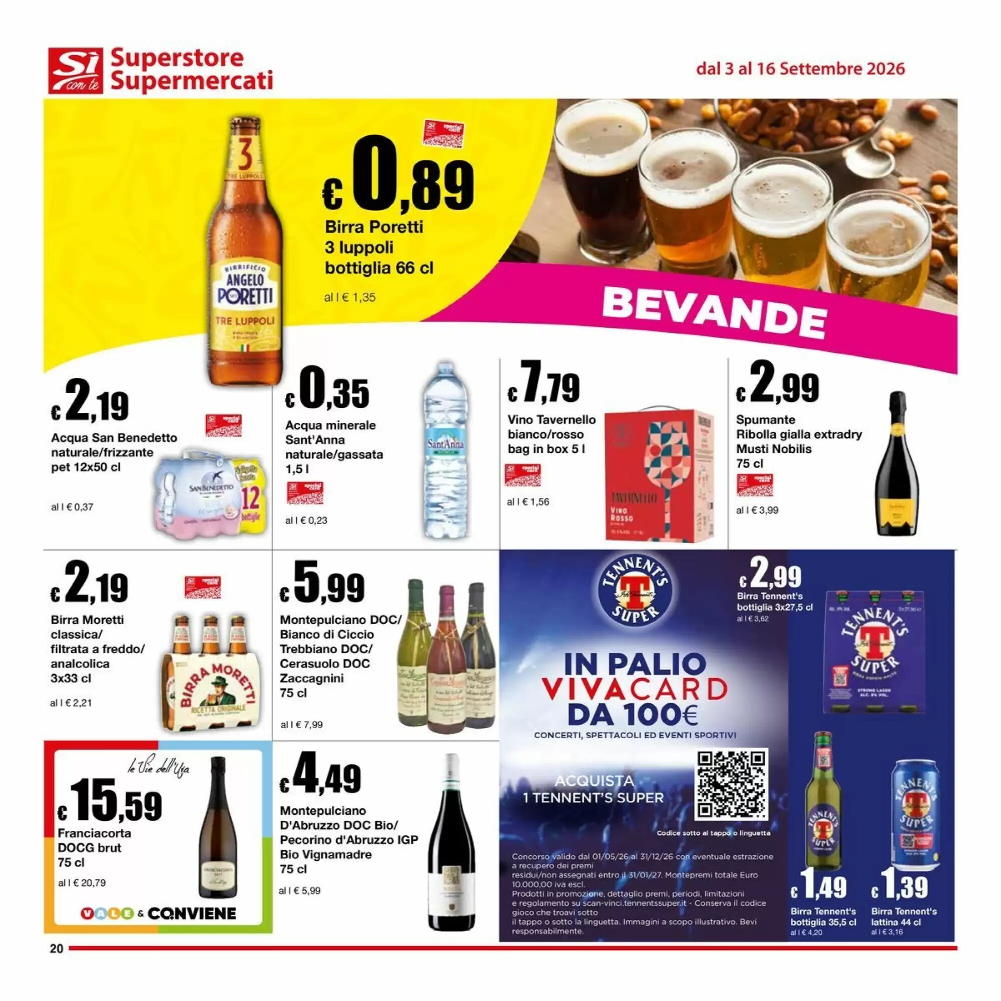 Volantino promozionale Sì con te  valide dal 03/09/2026 - Pagina 20.