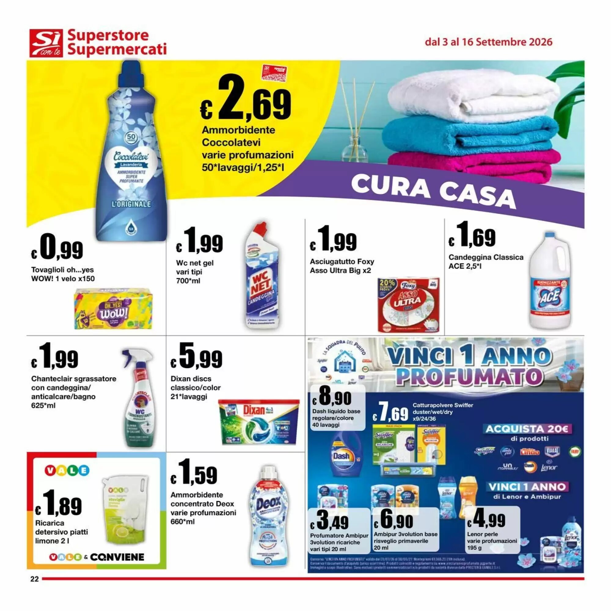 Volantino promozionale Sì con te  valide dal 03/09/2026 - Pagina 22.