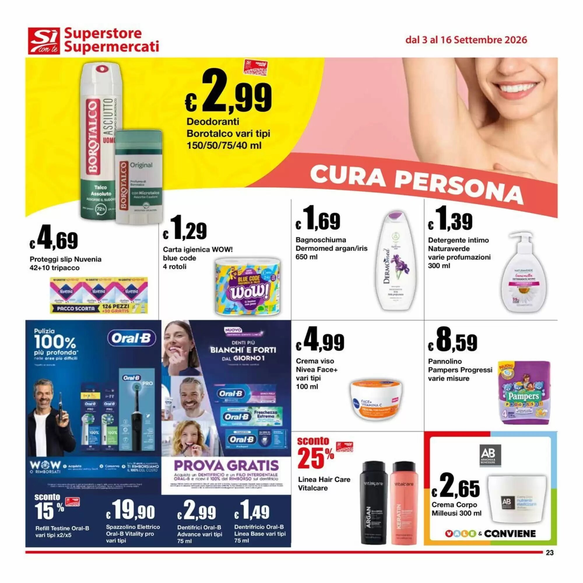 Volantino promozionale Sì con te  valide dal 03/09/2026 - Pagina 23.