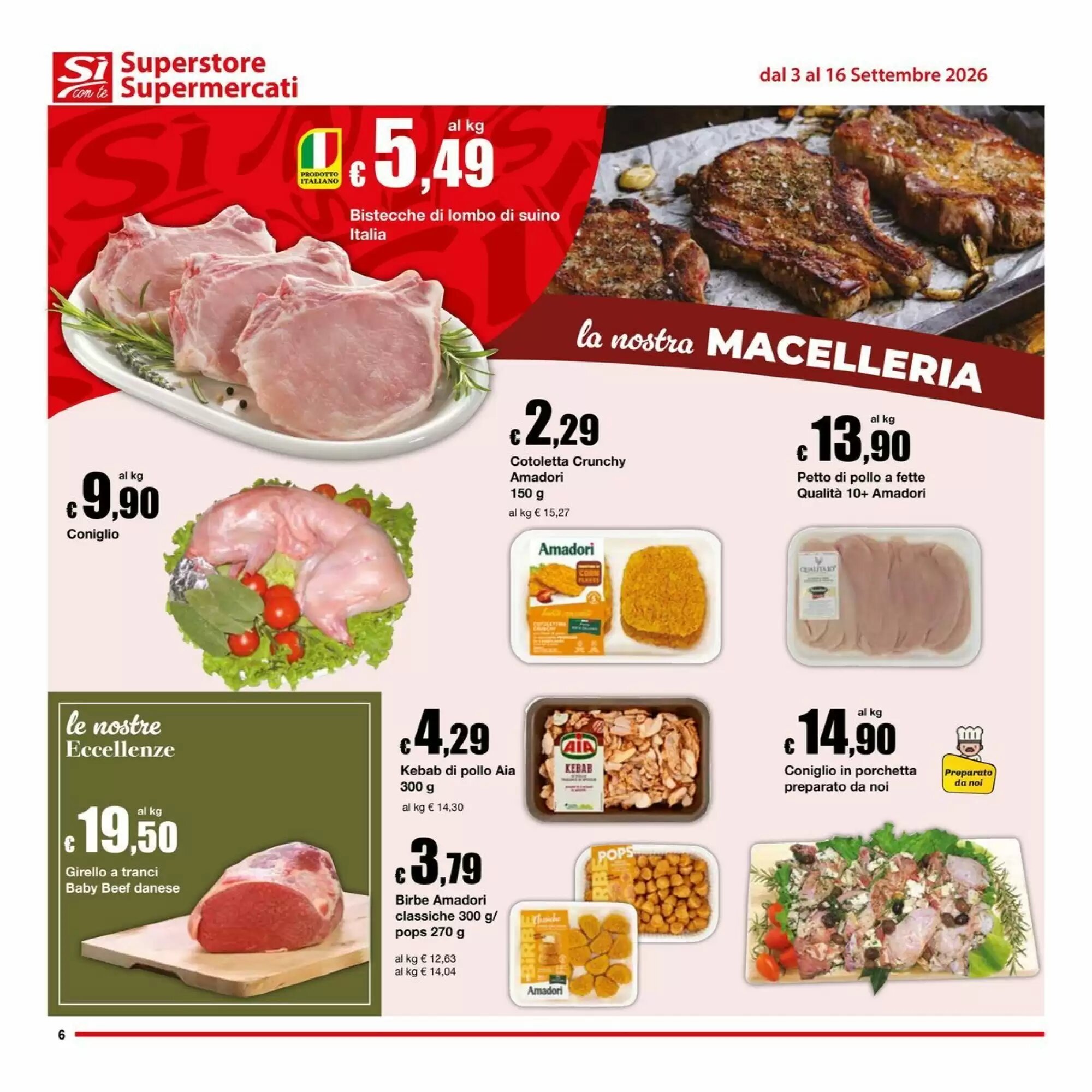 Volantino promozionale Sì con te  valide dal 03/09/2026 - Pagina 6.