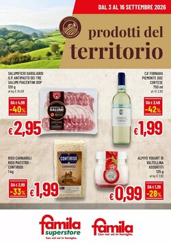 Volantino promozionale Famila Superstore  valide dal 03/09/2026