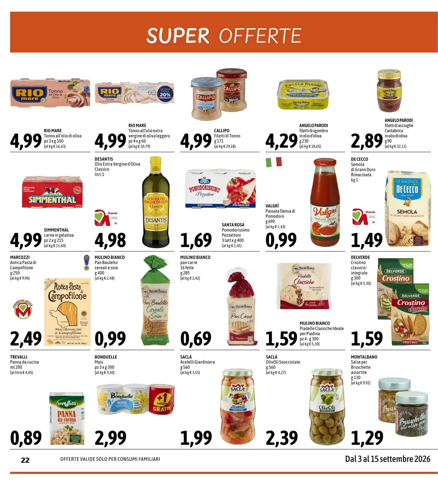 Volantino promozionale Madis  valide dal 03/09/2026 - Pagina 22.