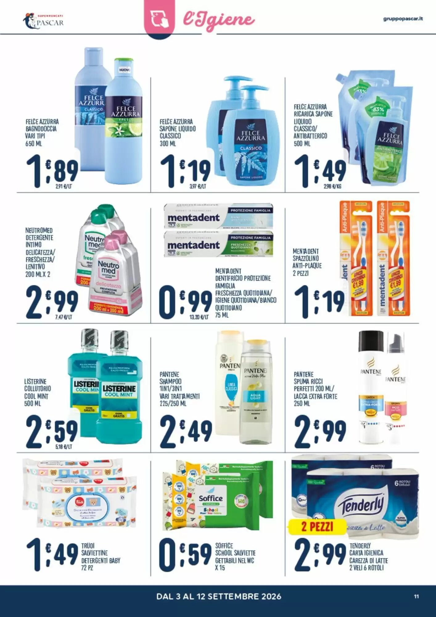 Volantino promozionale Gruppo Pascar  valide dal 03/09/2026 - Pagina 11.