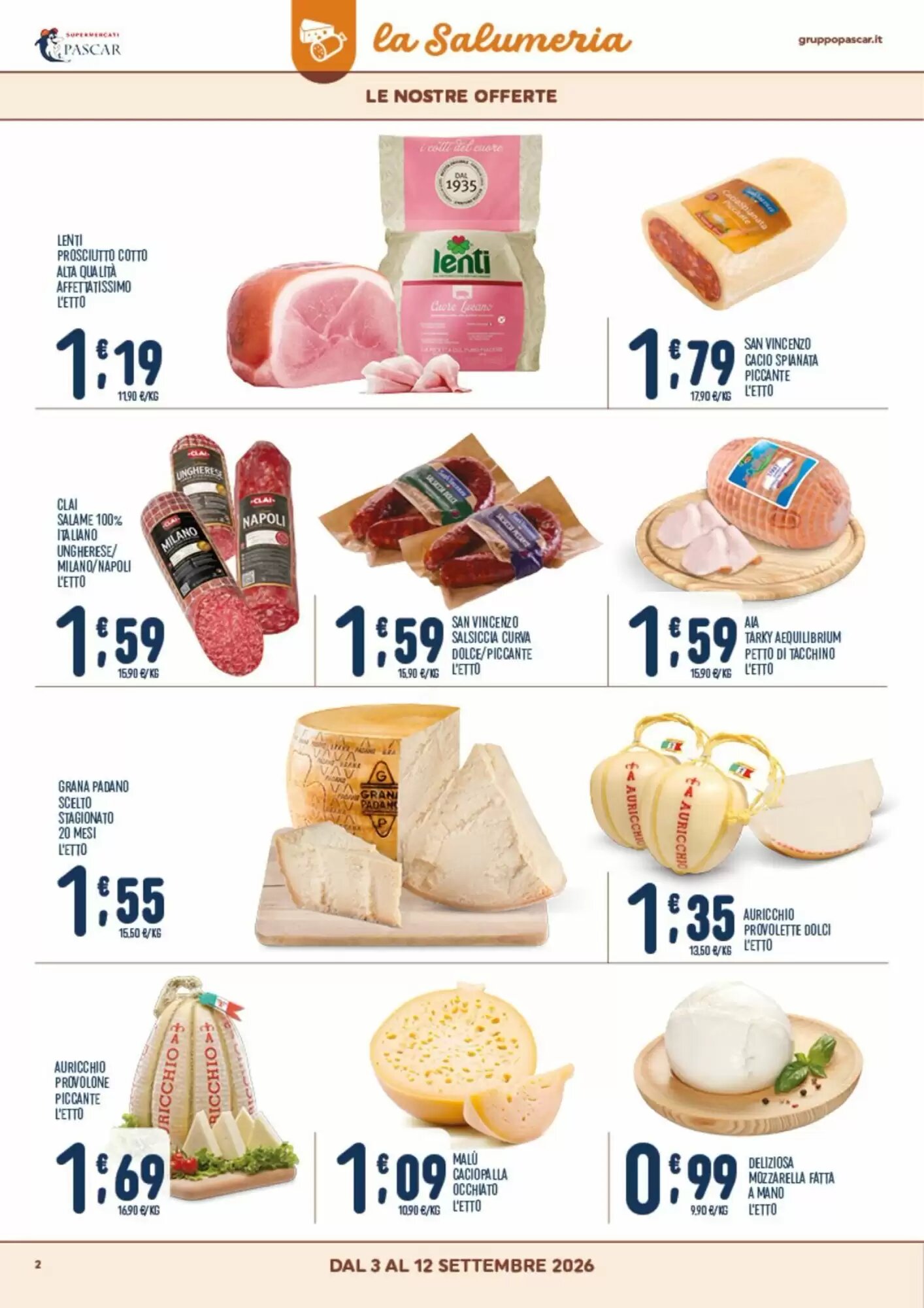 Volantino promozionale Gruppo Pascar  valide dal 03/09/2026 - Pagina 2.