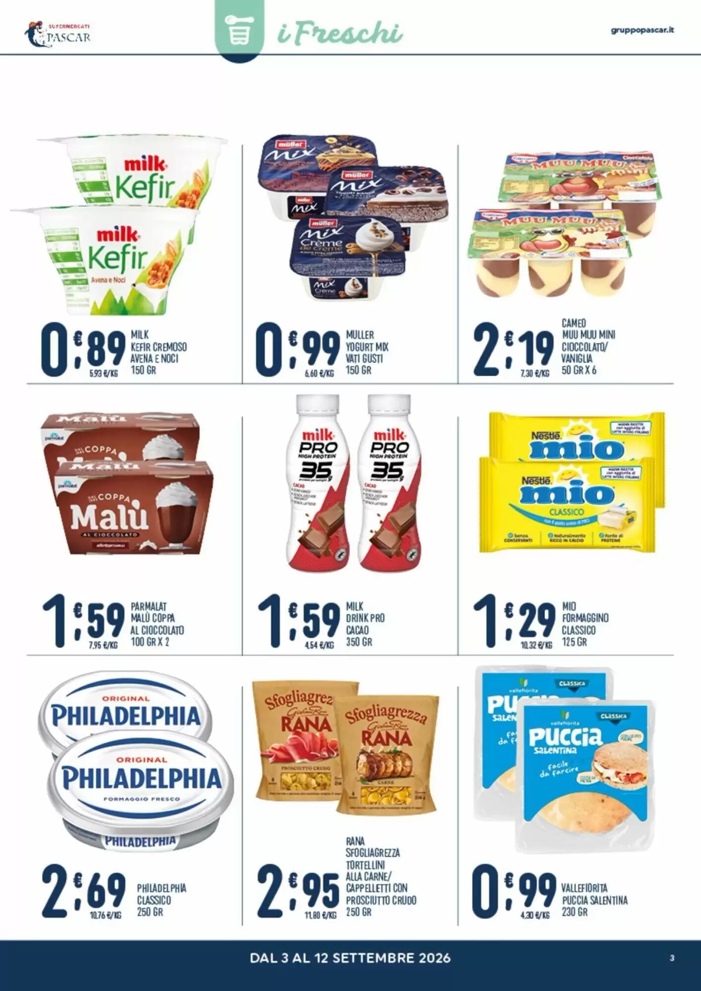 Volantino promozionale Gruppo Pascar  valide dal 03/09/2026 - Pagina 3.