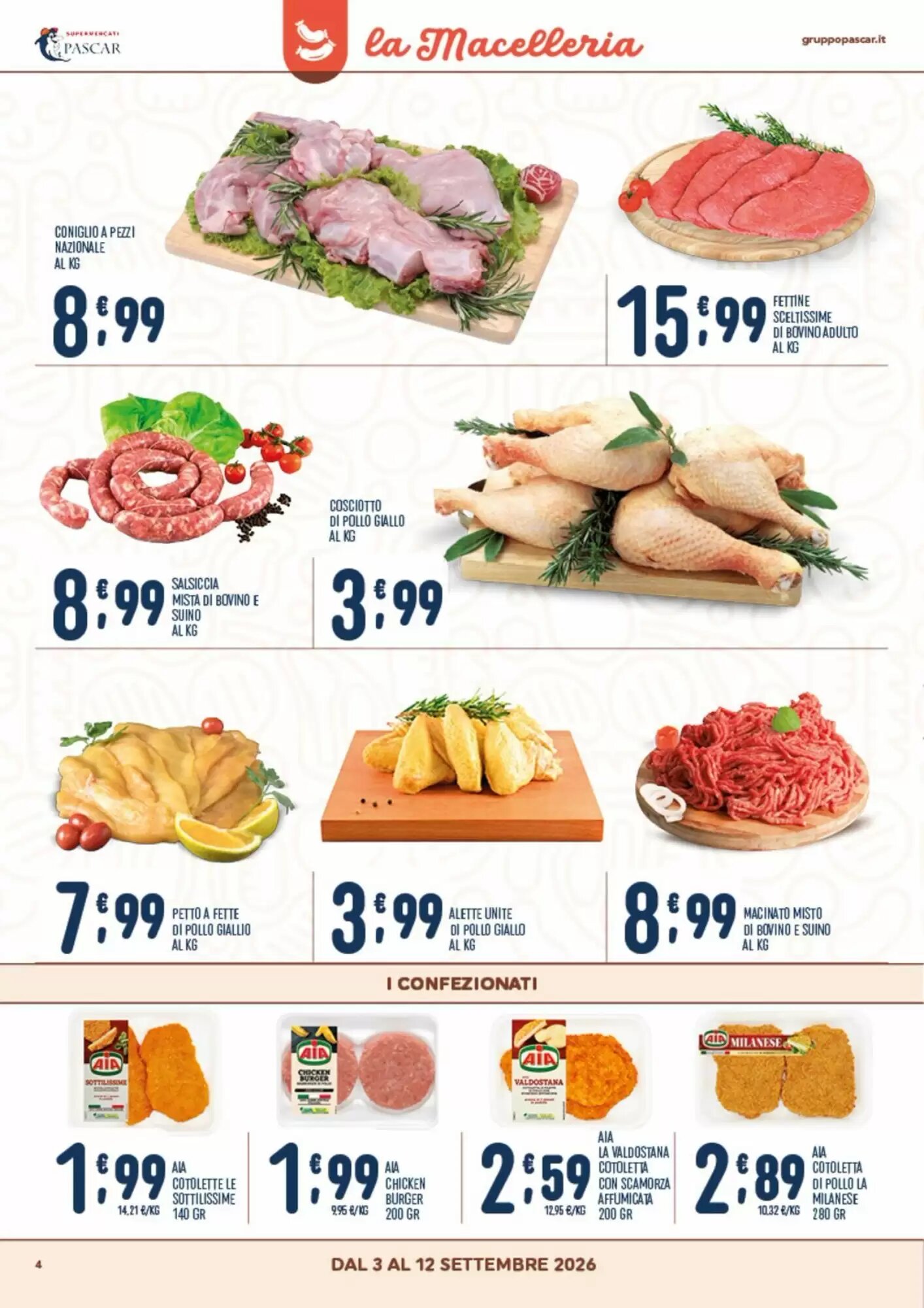 Volantino promozionale Gruppo Pascar  valide dal 03/09/2026 - Pagina 4.