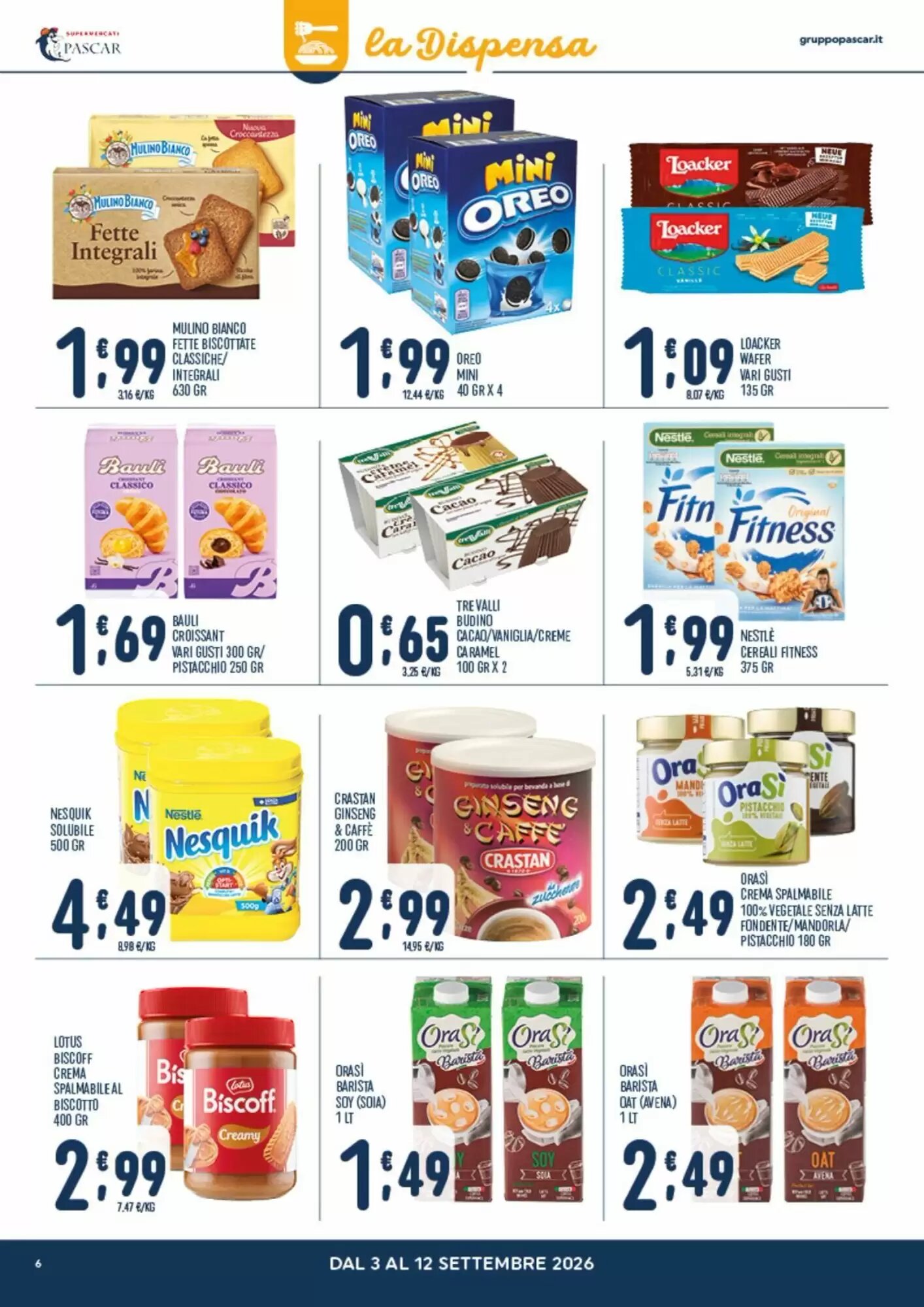 Volantino promozionale Gruppo Pascar  valide dal 03/09/2026 - Pagina 6.