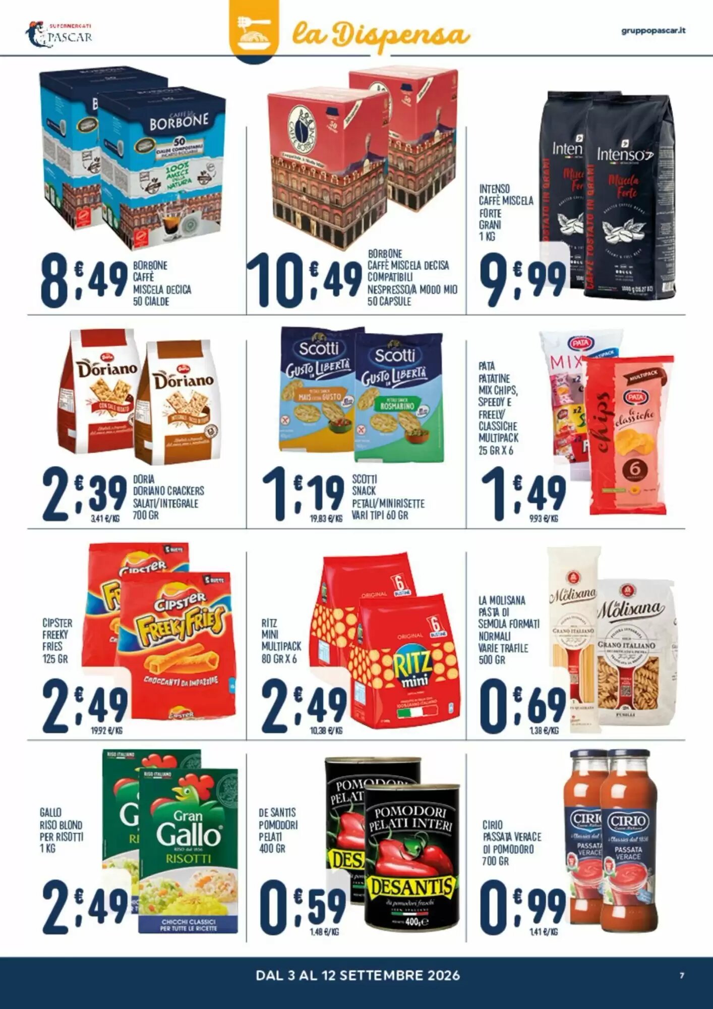 Volantino promozionale Gruppo Pascar  valide dal 03/09/2026 - Pagina 7.