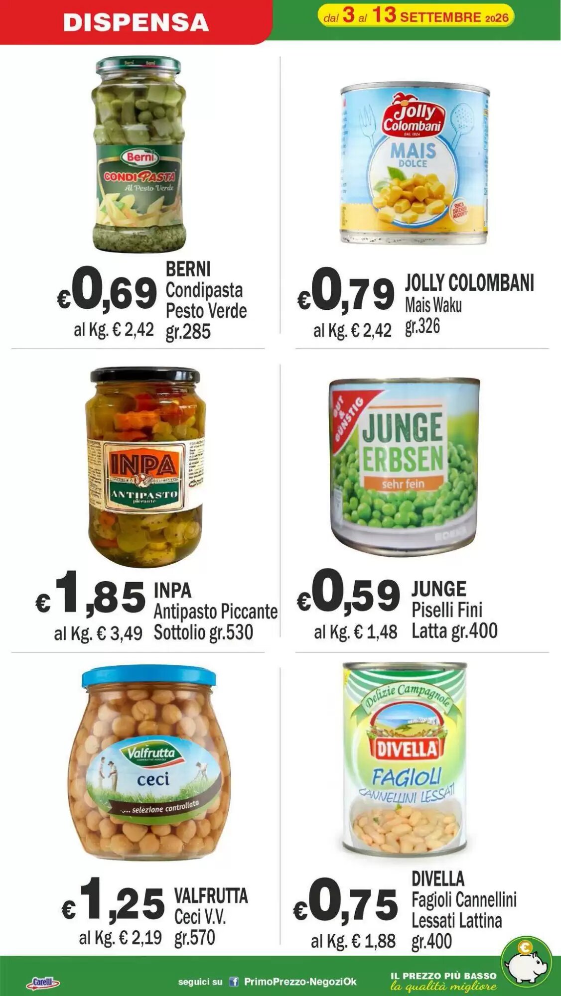 Volantino promozionale Primo Prezzo  valide dal 03/09/2026 - Pagina 10.