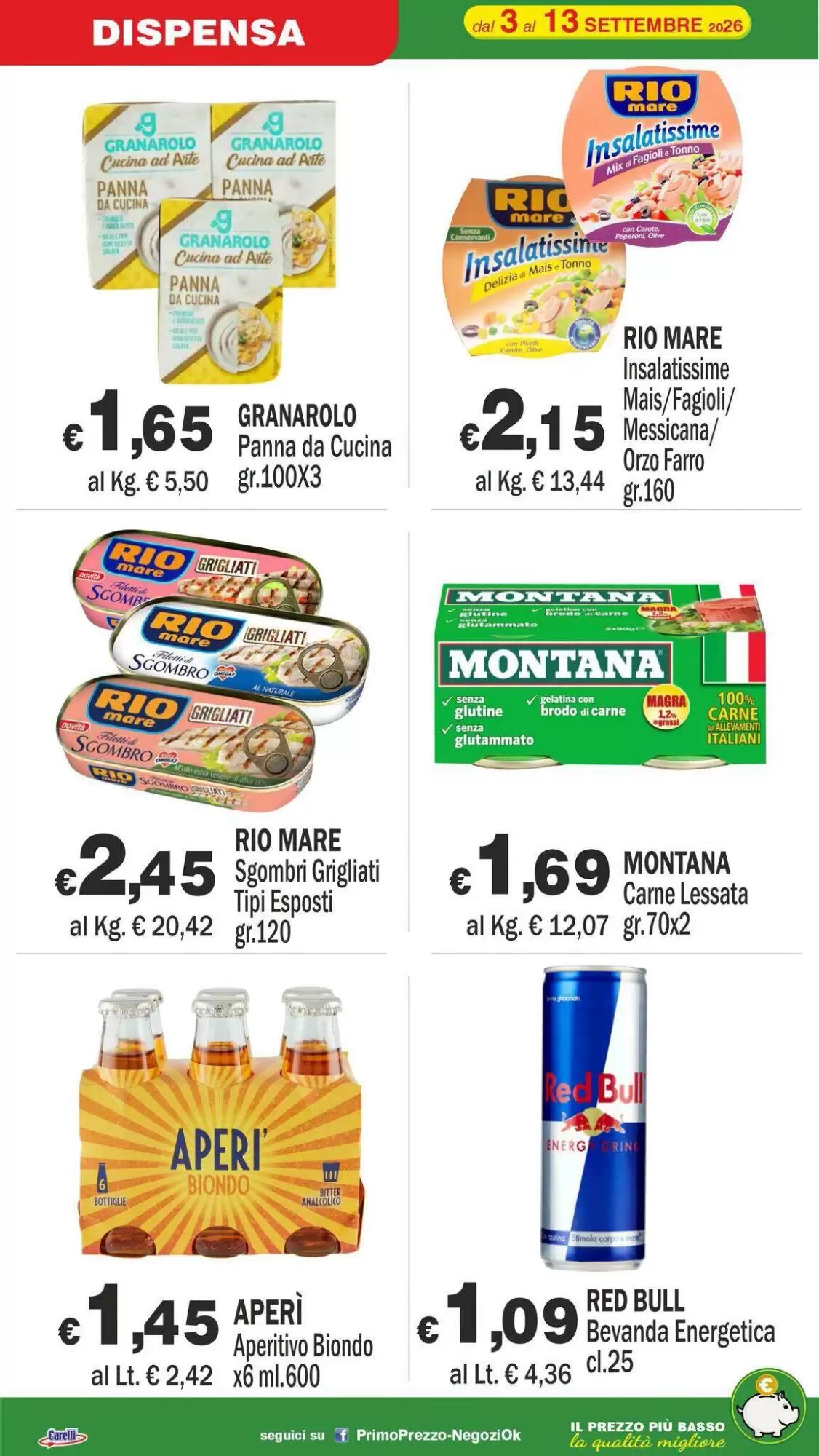 Volantino promozionale Primo Prezzo  valide dal 03/09/2026 - Pagina 12.