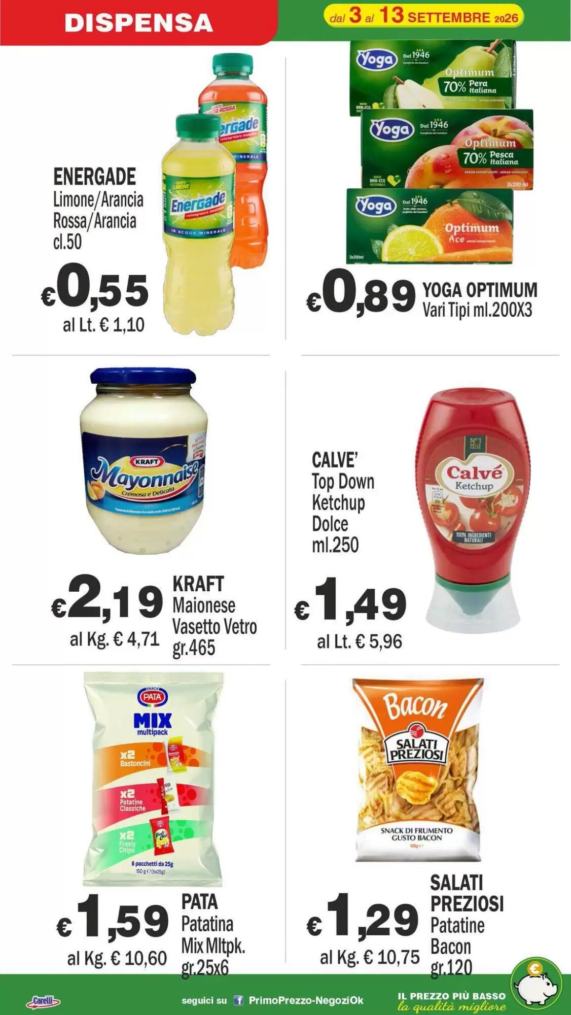 Volantino promozionale Primo Prezzo  valide dal 03/09/2026 - Pagina 14.