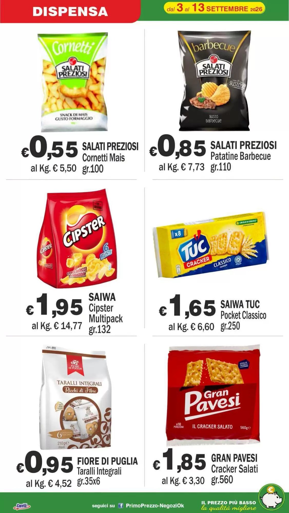 Volantino promozionale Primo Prezzo  valide dal 03/09/2026 - Pagina 15.