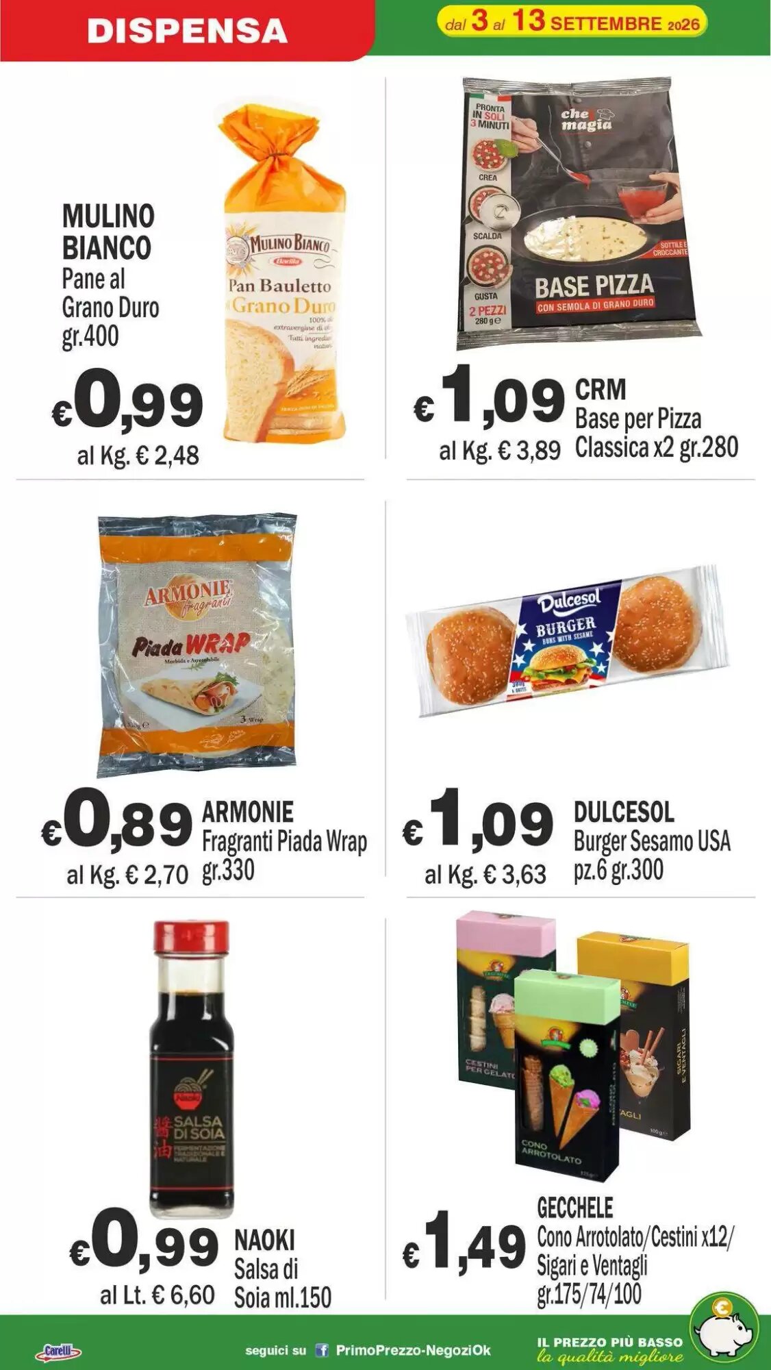 Volantino promozionale Primo Prezzo  valide dal 03/09/2026 - Pagina 16.
