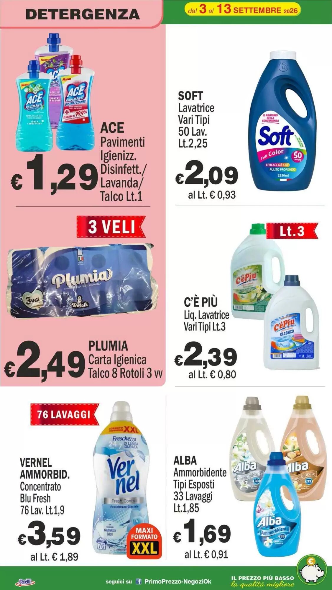 Volantino promozionale Primo Prezzo  valide dal 03/09/2026 - Pagina 20.