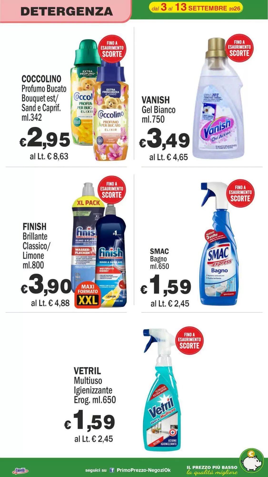 Volantino promozionale Primo Prezzo  valide dal 03/09/2026 - Pagina 29.