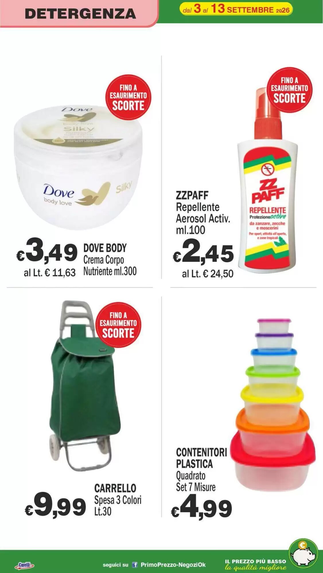 Volantino promozionale Primo Prezzo  valide dal 03/09/2026 - Pagina 30.