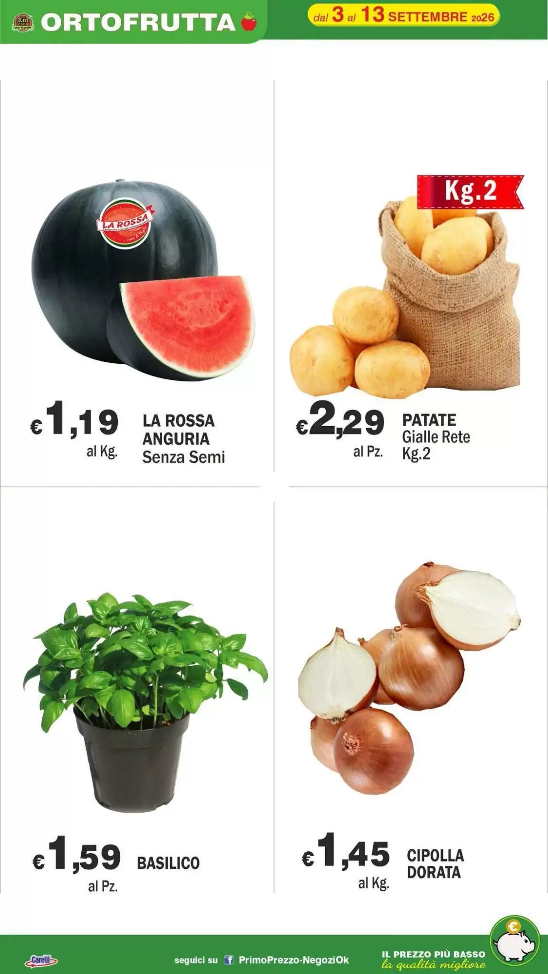 Volantino promozionale Primo Prezzo  valide dal 03/09/2026 - Pagina 32.